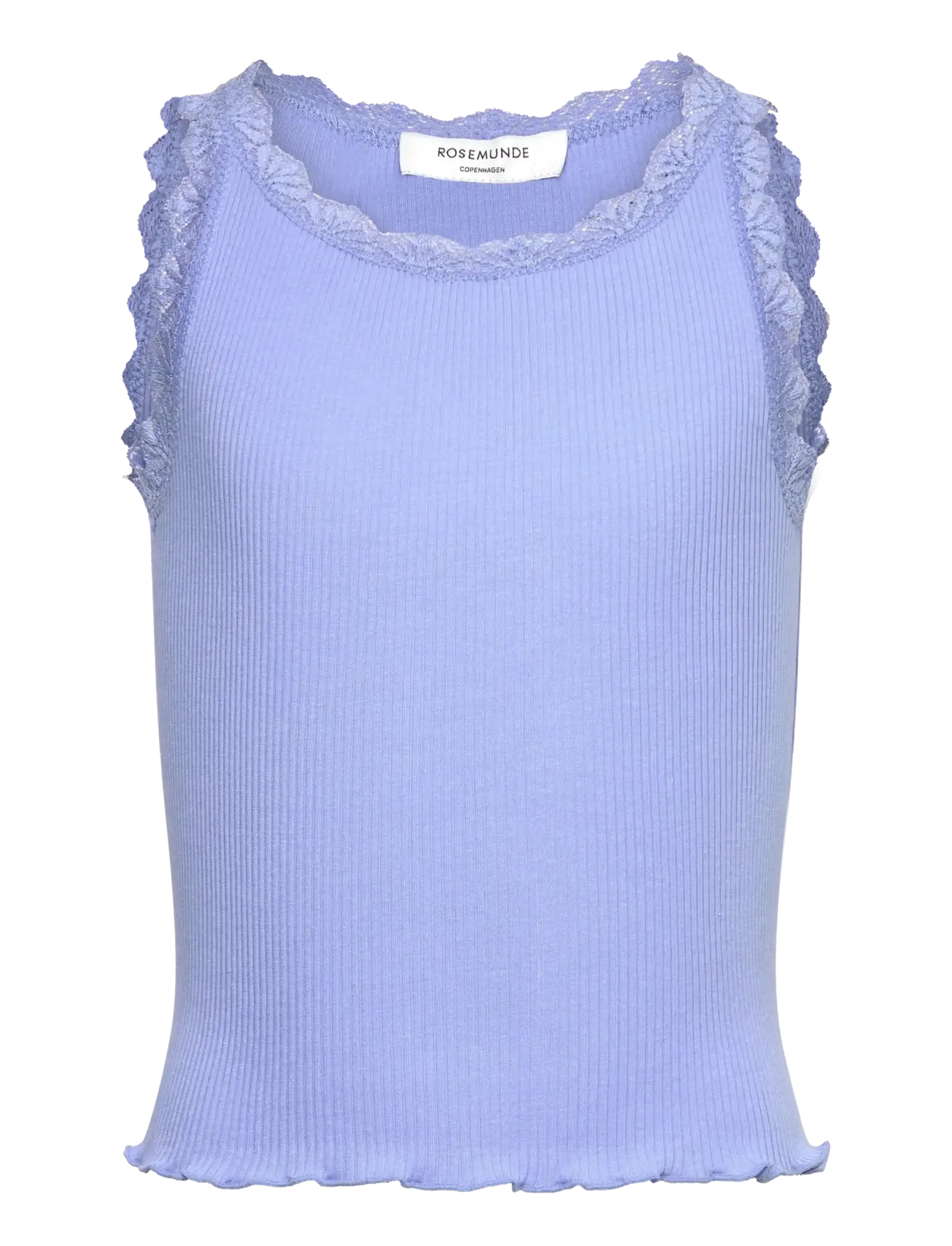 Rosemunde Kids RKBalta Modal SL Short Lace Top - Overdele - BLUE HEAVEN / blue