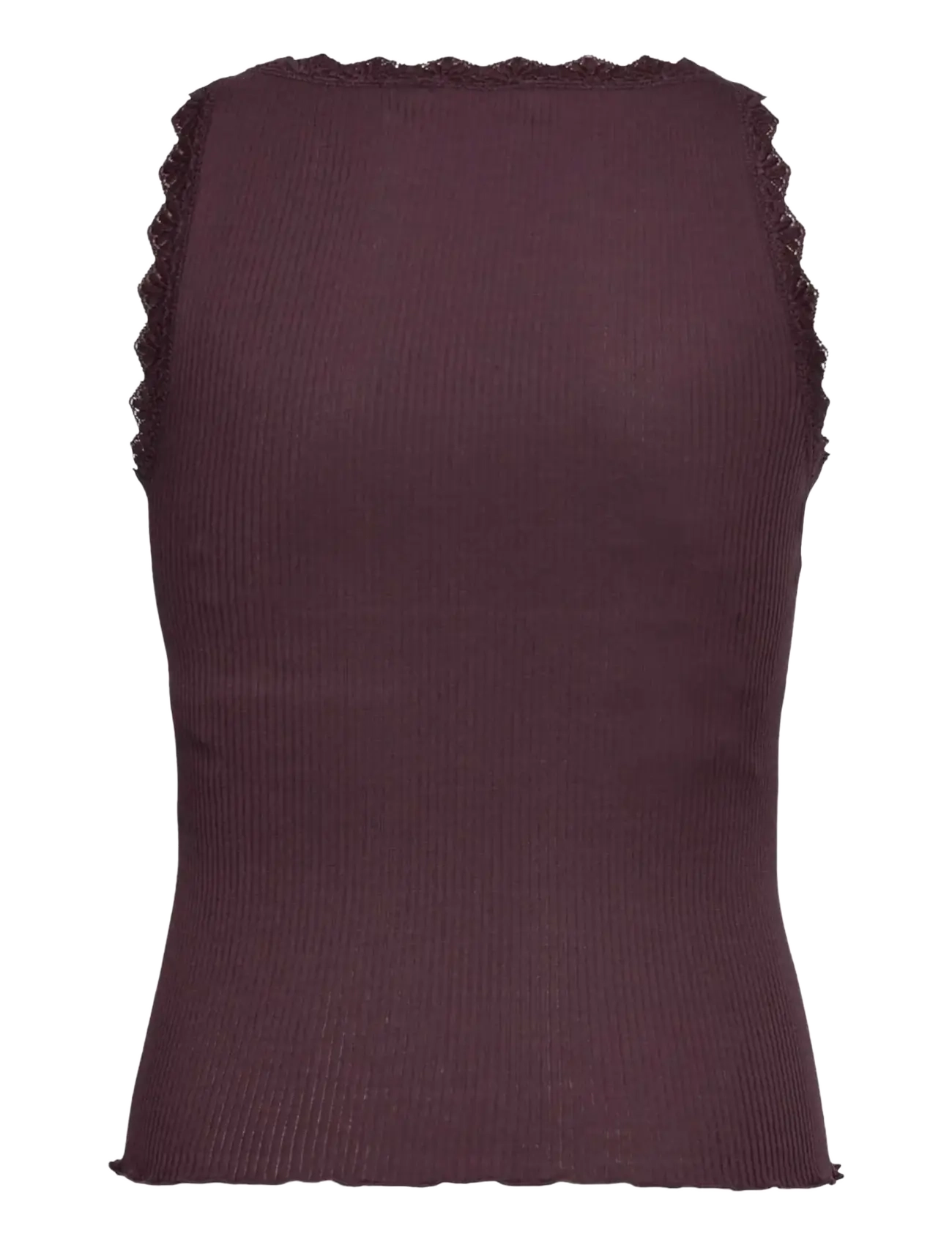 Rosemunde Kids - RKBalta Modal SL Short Lace Top - tanktops - ganache - 1