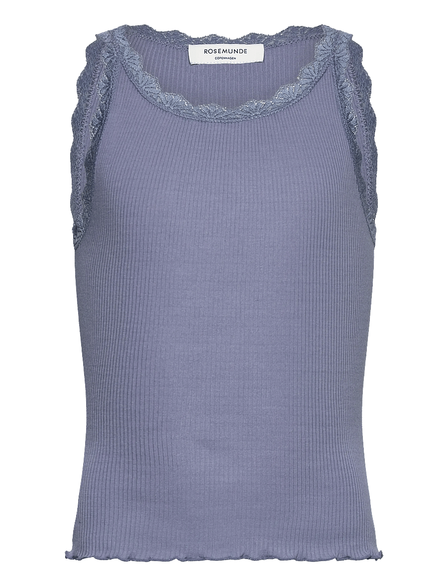 Rosemunde Kids - RKBalta Modal SL Short Lace Top - tanktops - infinity - 0