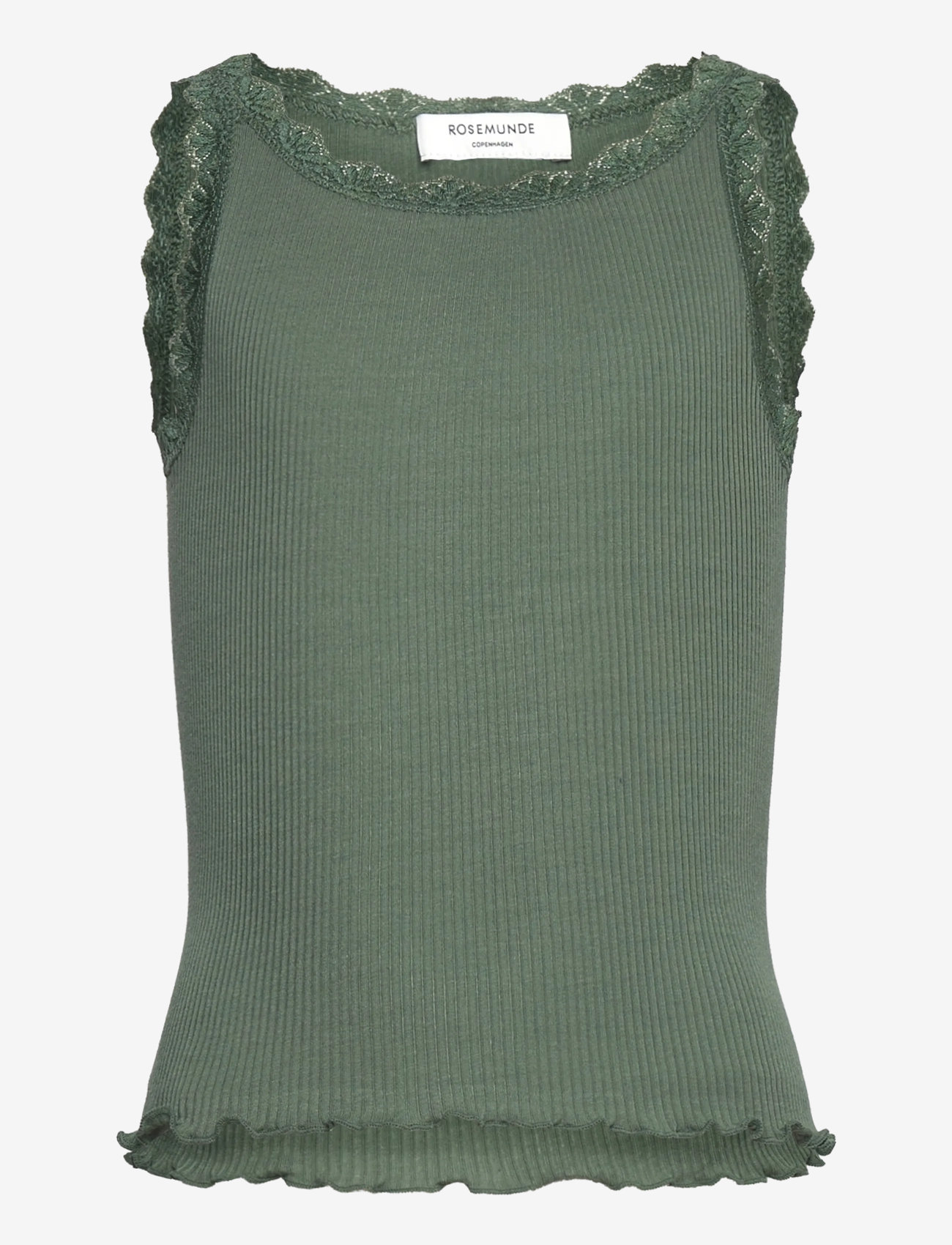 Rosemunde Kids - RKBalta Modal SL Short Lace Top - tanktops - laurel wreath - 0
