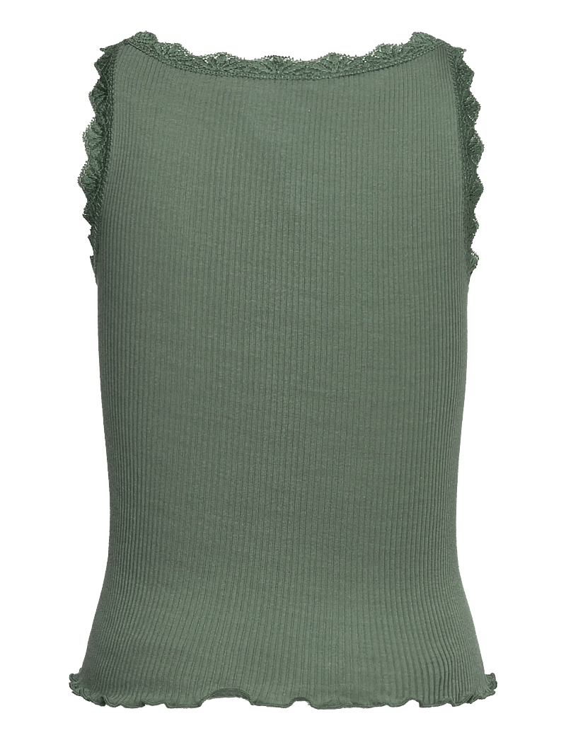 Rosemunde Kids - RKBalta Modal SL Short Lace Top - tanktops - laurel wreath - 1