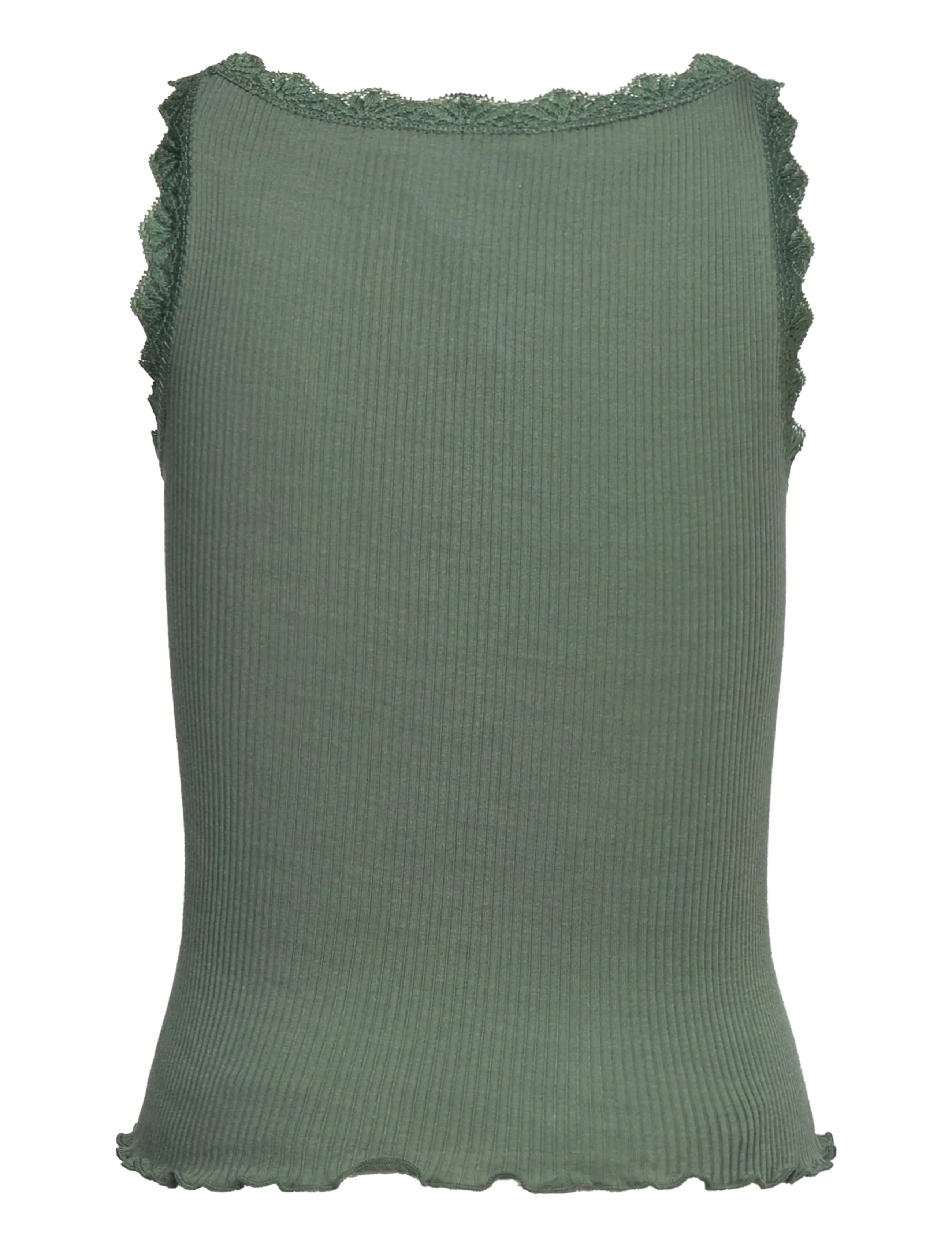 Rosemunde Kids - RKBalta Modal SL Short Lace Top - Ærmeløs undertrøje - laurel wreath - 1