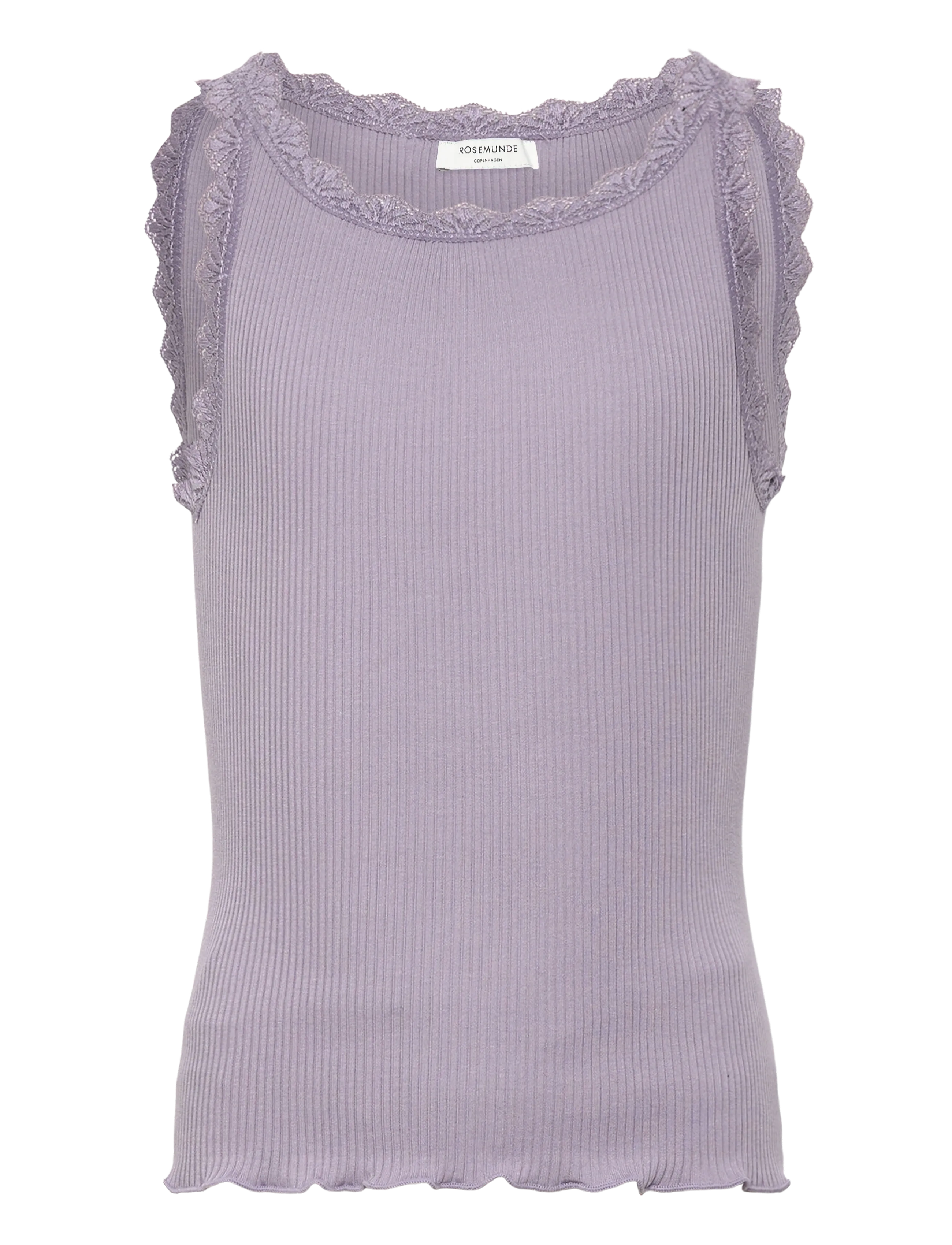 Rosemunde Kids Rkbalta Modal Sl Short Lace Top, 176, T-shirts, Lila - Sleeveless, Kinder
