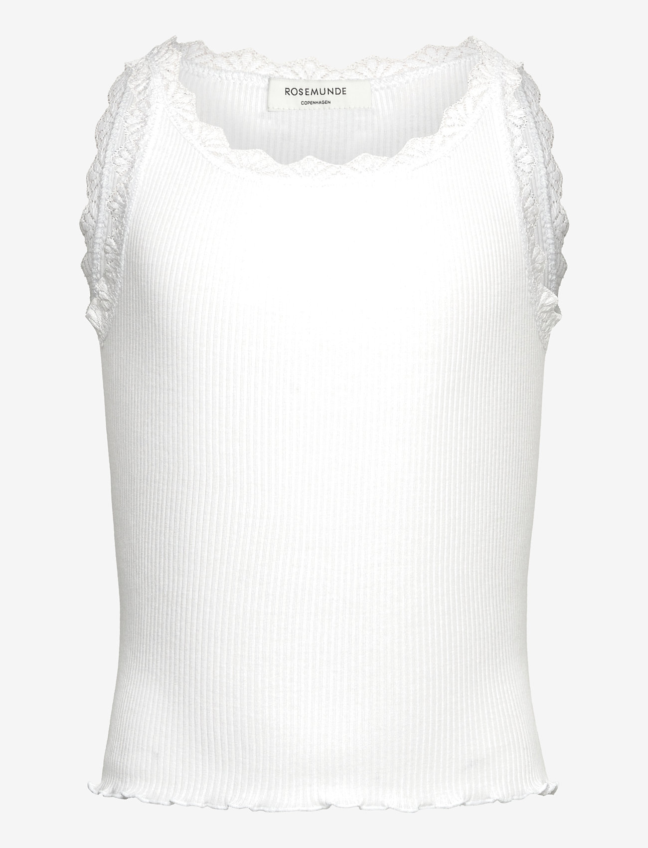 Rosemunde Kids - RKBalta Modal SL Short Lace Top - tanktops - new white - 0