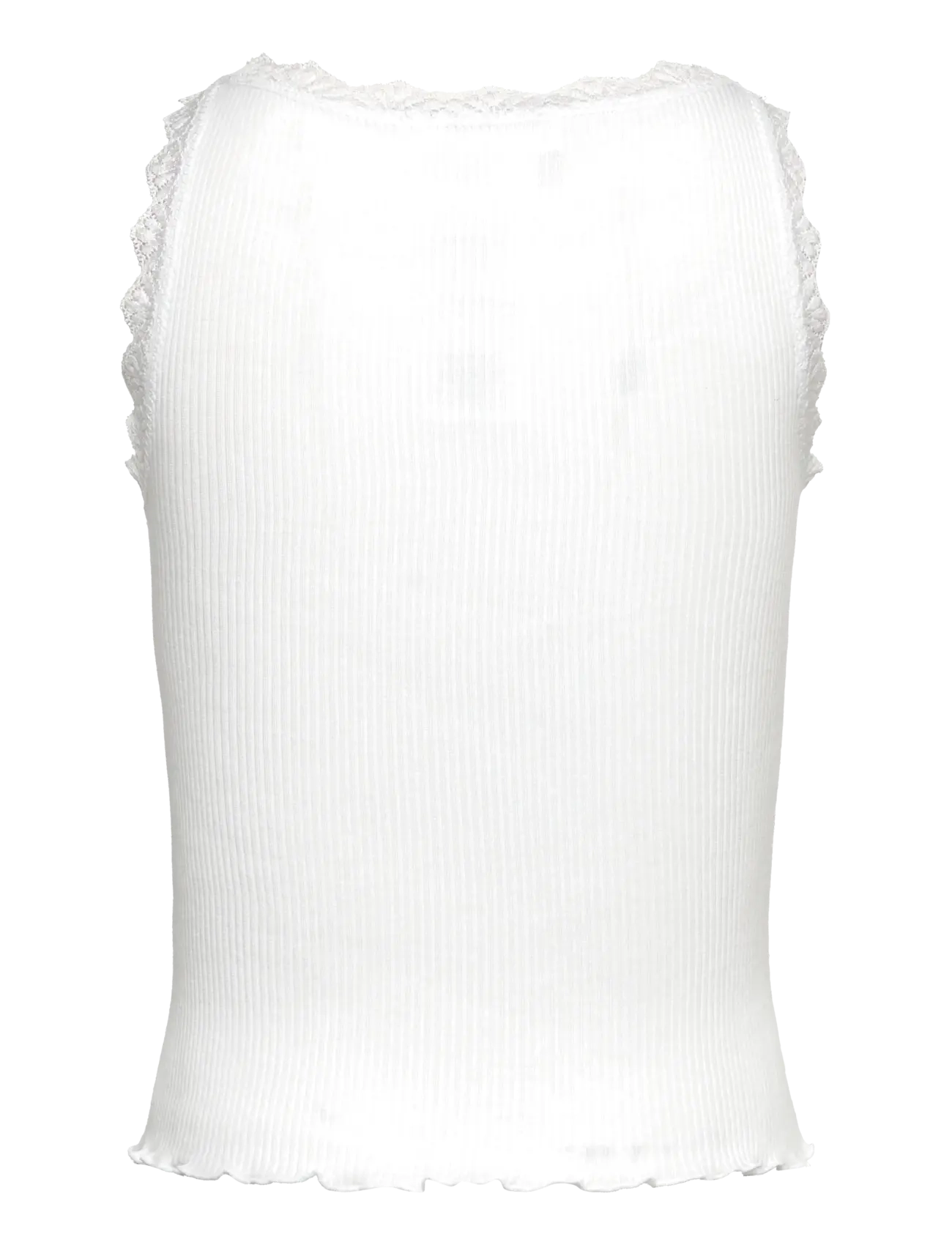 Rosemunde Kids - RKBalta Modal SL Short Lace Top - débardeurs - new white - 1