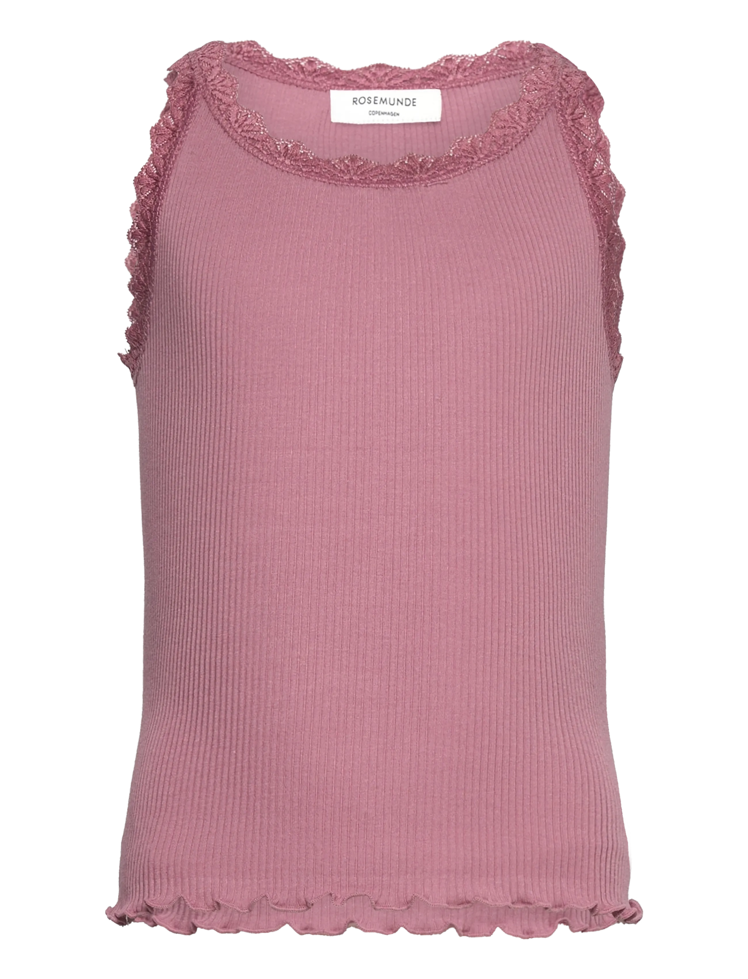 Rosemunde Kids RKBalta Modal SL Short Lace Top - Overdele - NOSTALGIA ROSE / pink/rose