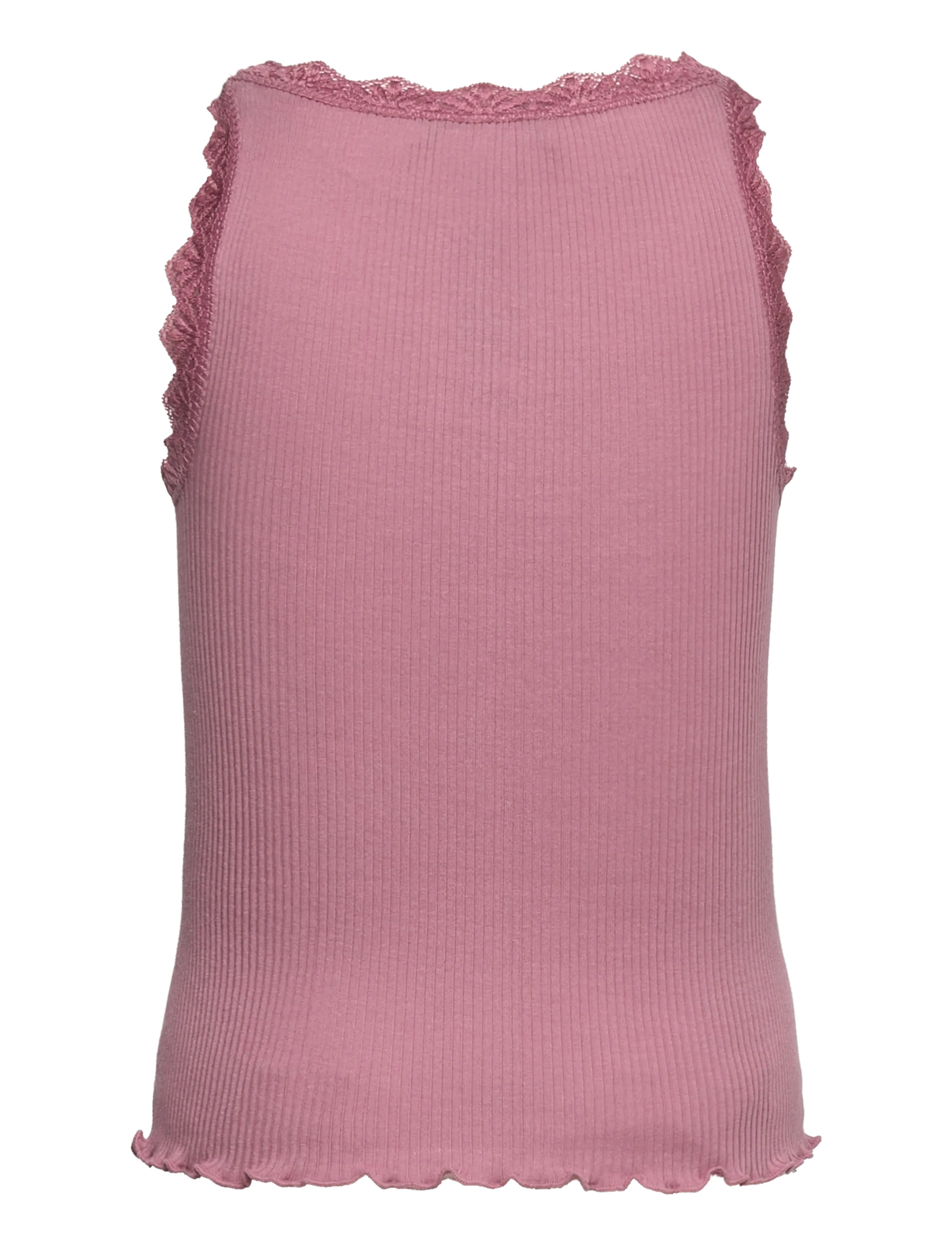Rosemunde Kids - RKBalta Modal SL Short Lace Top - Õlapaeltega topid - nostalgia rose - 1