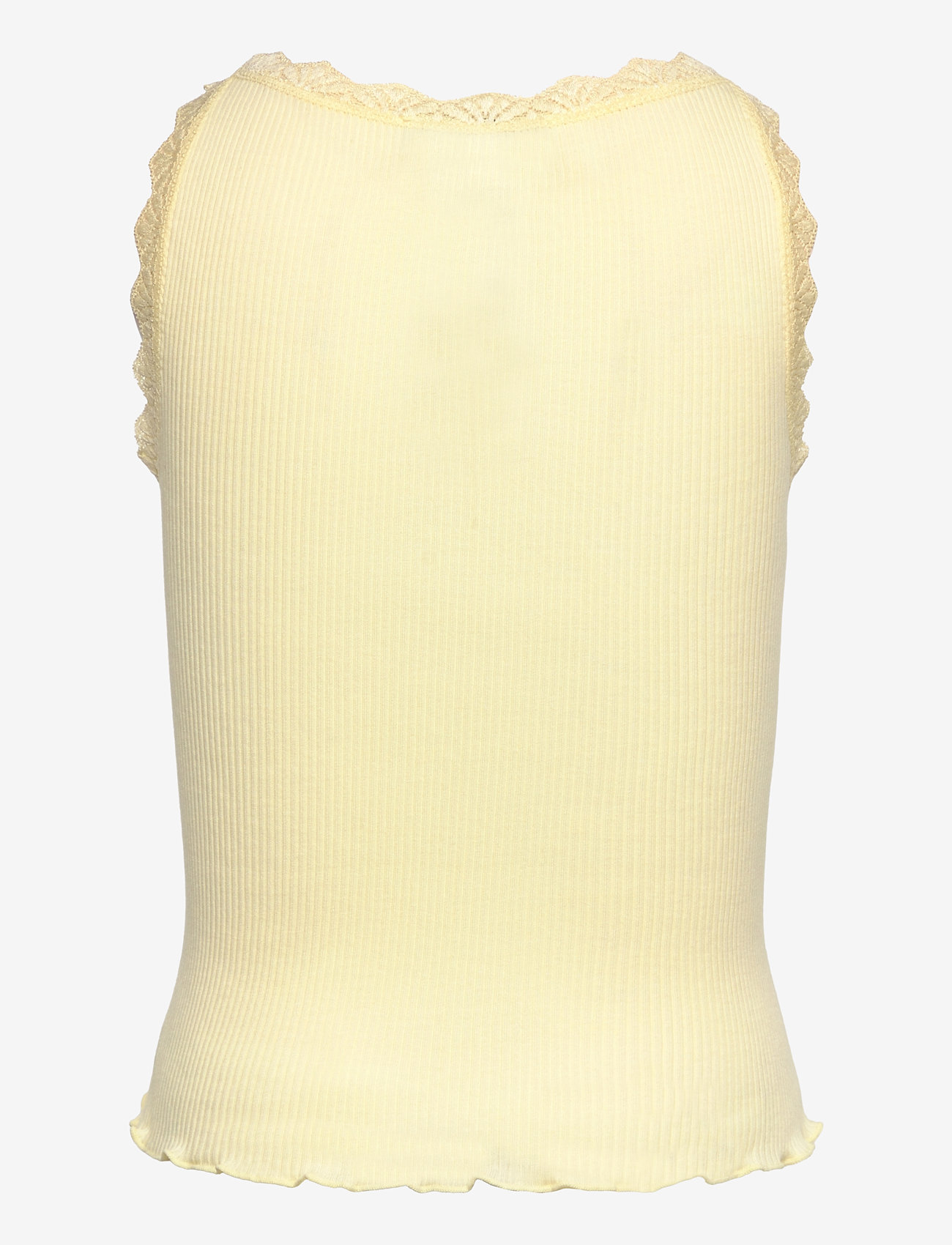 Rosemunde Kids - RKBalta SL Short Lace Top - Ærmeløs undertrøje - pastel yellow - 1