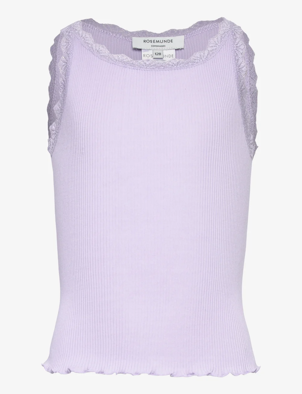 Rosemunde Kids - RKBalta Modal SL Short Lace Top - tanktops - purple heather - 0