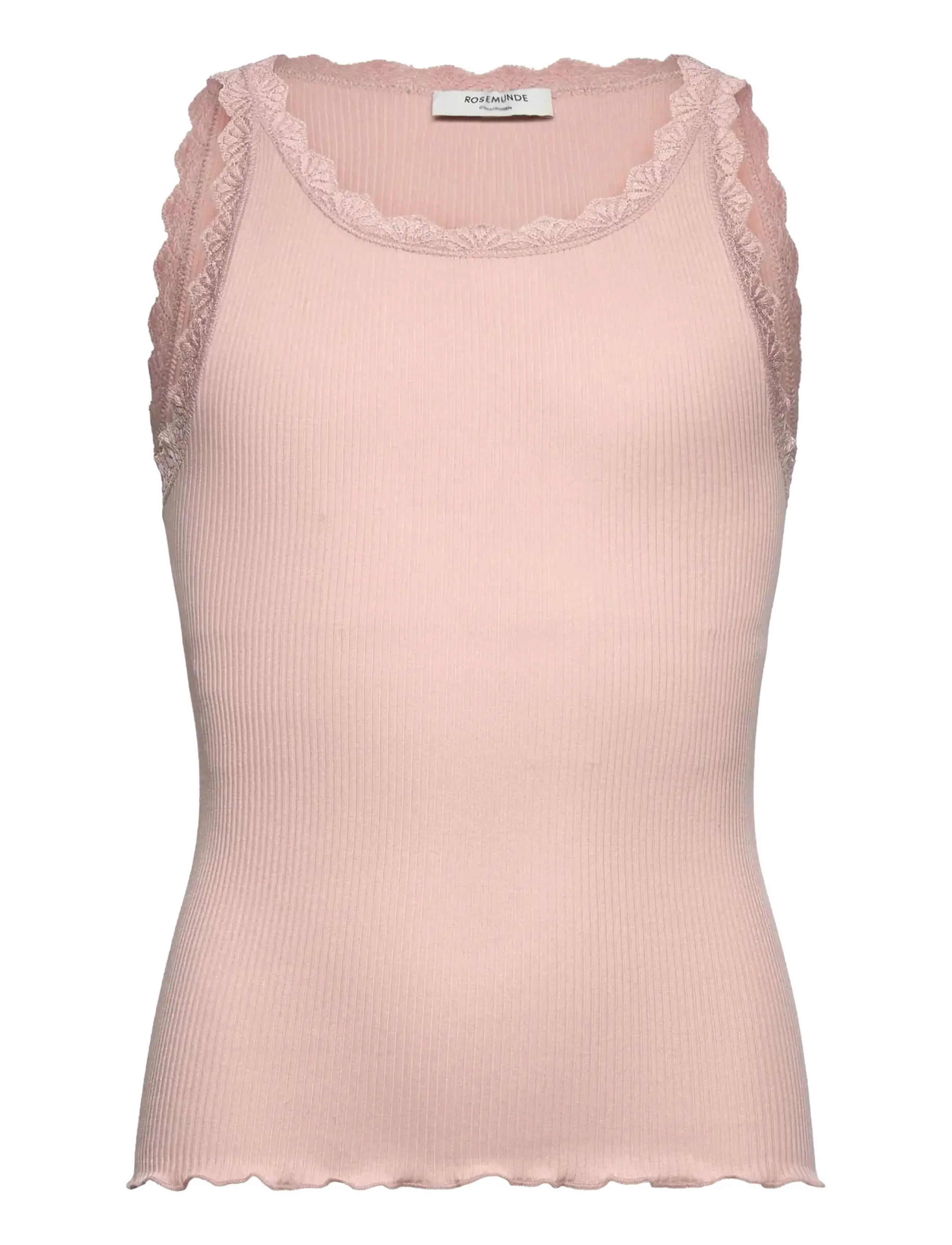 Rosemunde Kids Rkbalta Modal Sl Short Lace Top, 152, T-shirts, Rosa - Sleeveless, Kinder