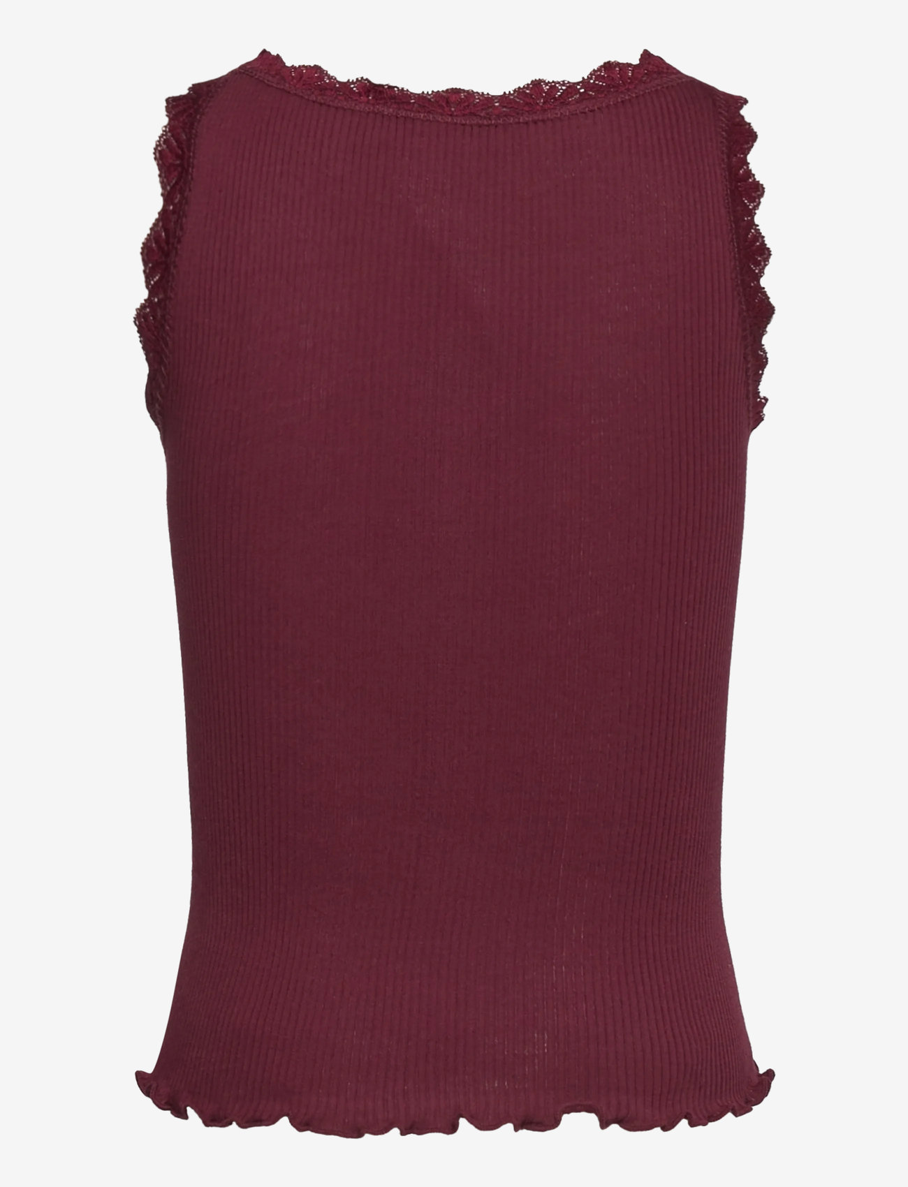 Rosemunde Kids - RKBalta SL Short Lace Top - Ærmeløs undertrøje - tawny port - 1