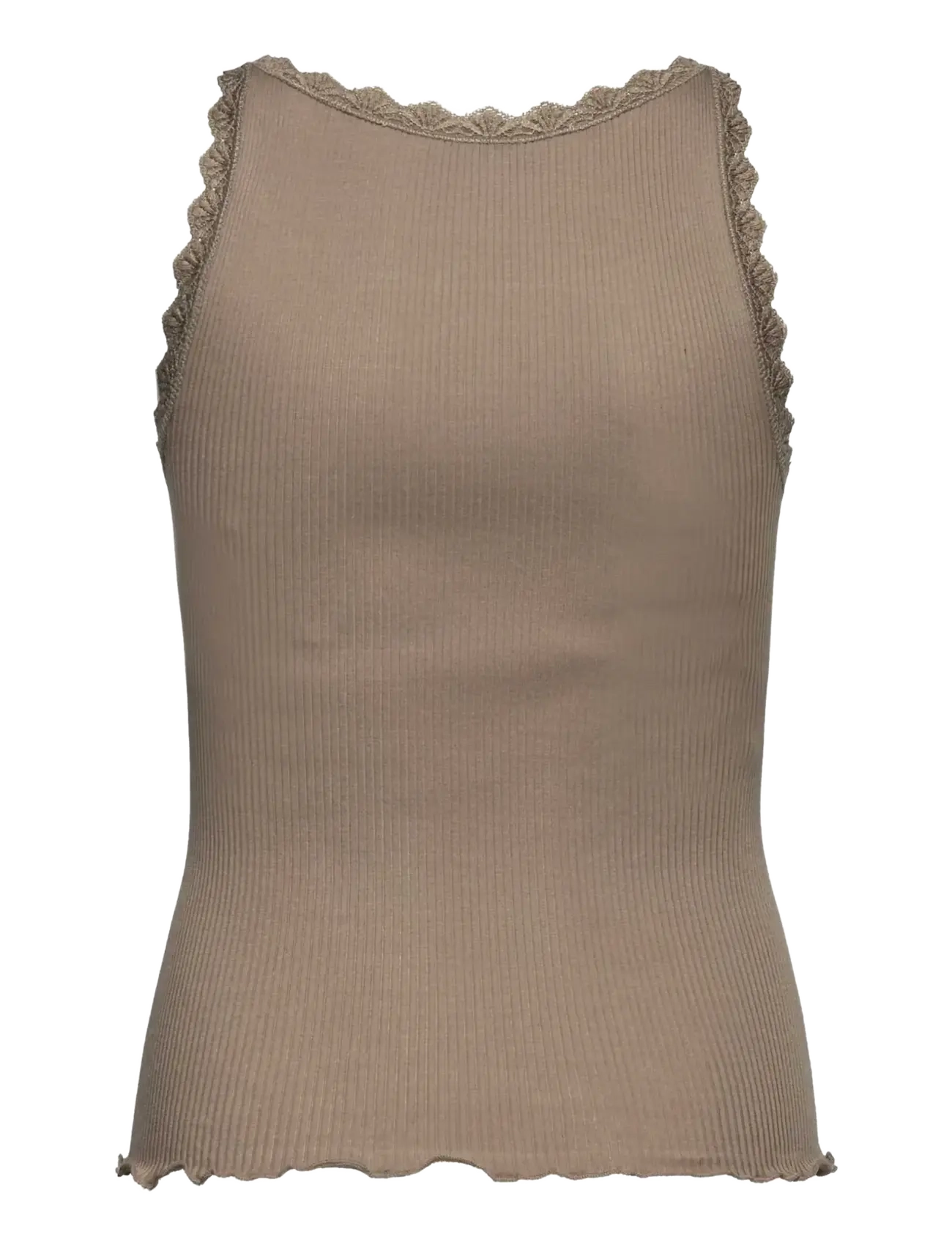Rosemunde Kids - RKBalta Modal SL Short Lace Top - tanktops - walnut - 1