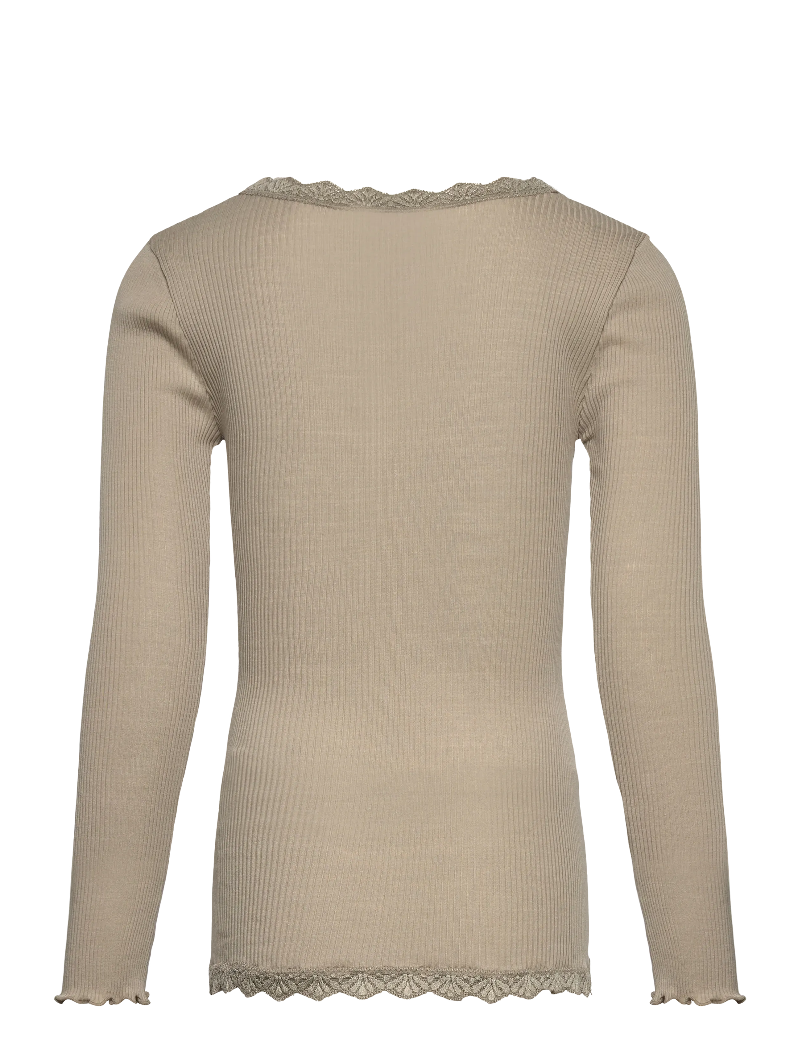 Rosemunde Kids - RKBalta Modal LS Lace Cardigan - gilets - abbey stone - 1