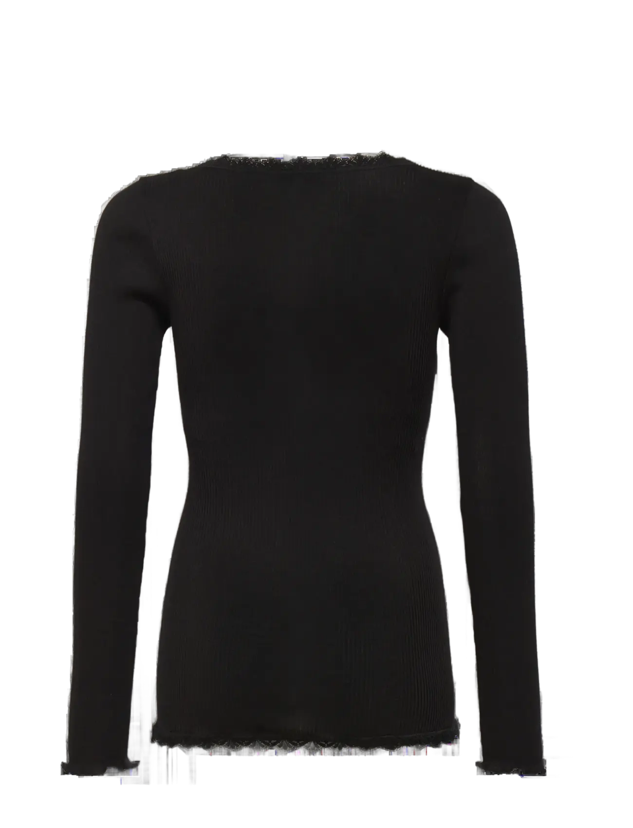 Rosemunde Kids - RKBalta Modal LS Lace Cardigan - gilets - black - 2