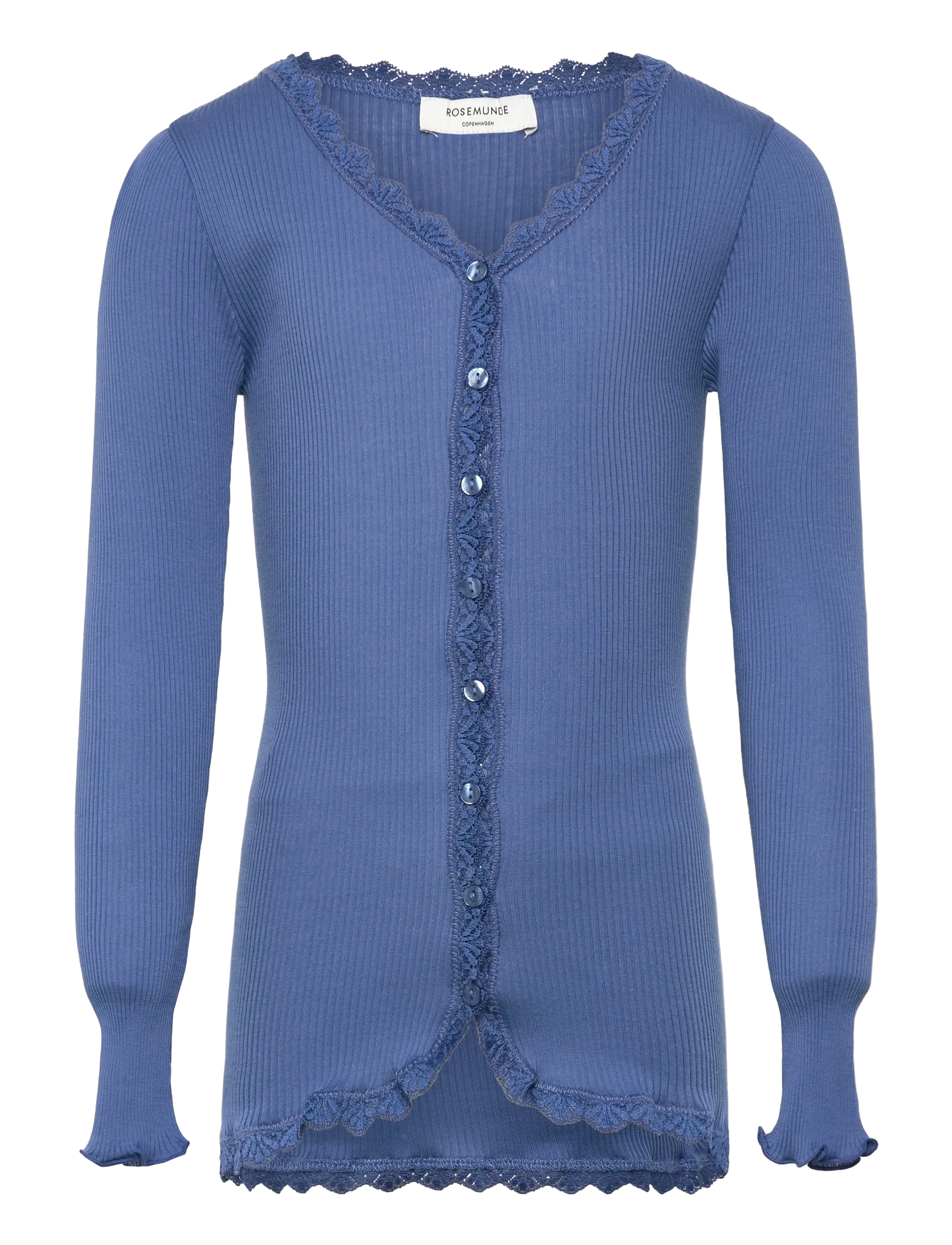 ROSEMUNDE Kinder Rkbalta Modal Ls Strickjacke Cardigan Blau - 140 - Kinder