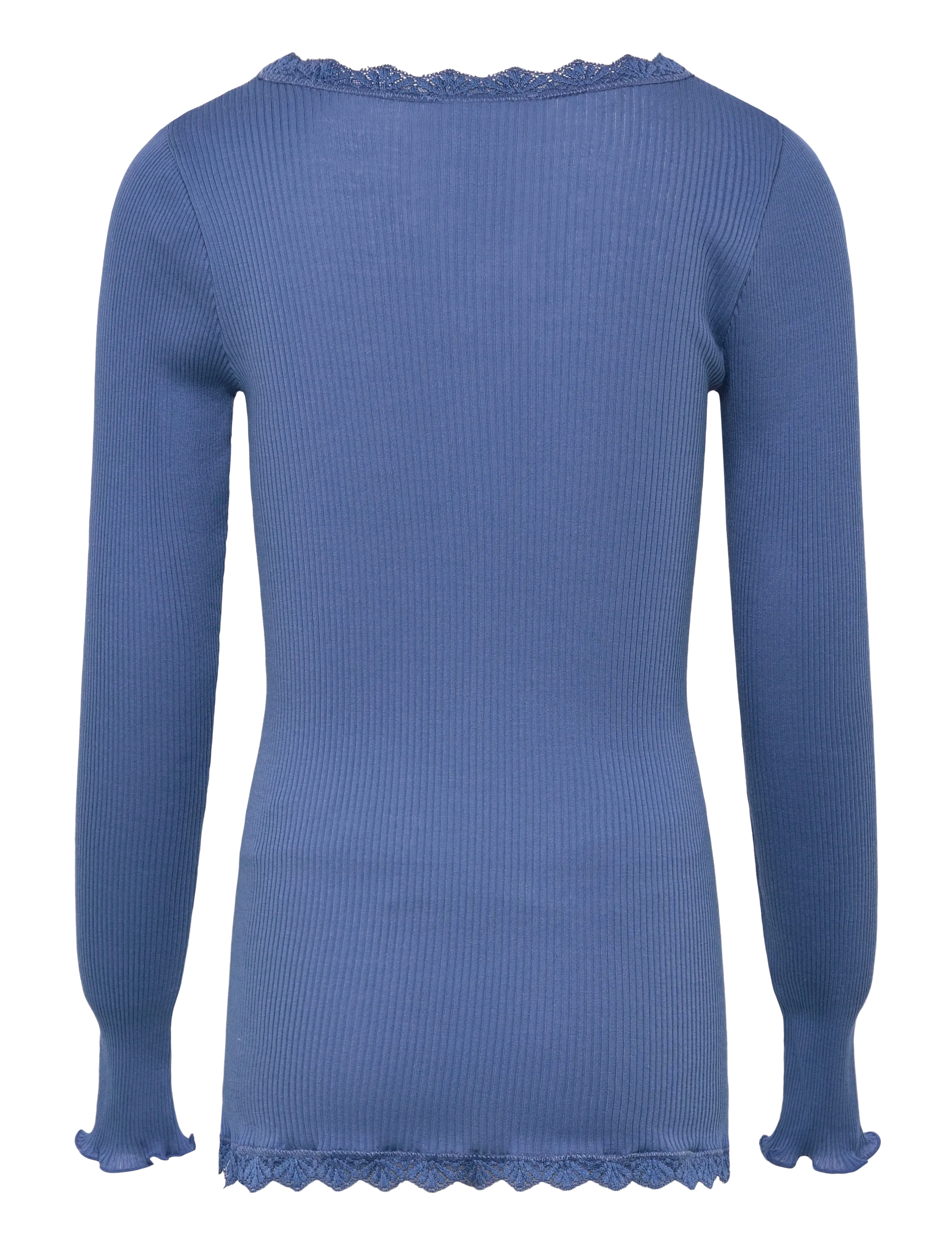Rosemunde Kids - RKBalta Modal LS Lace Cardigan - cardigans - dutch blue - 1