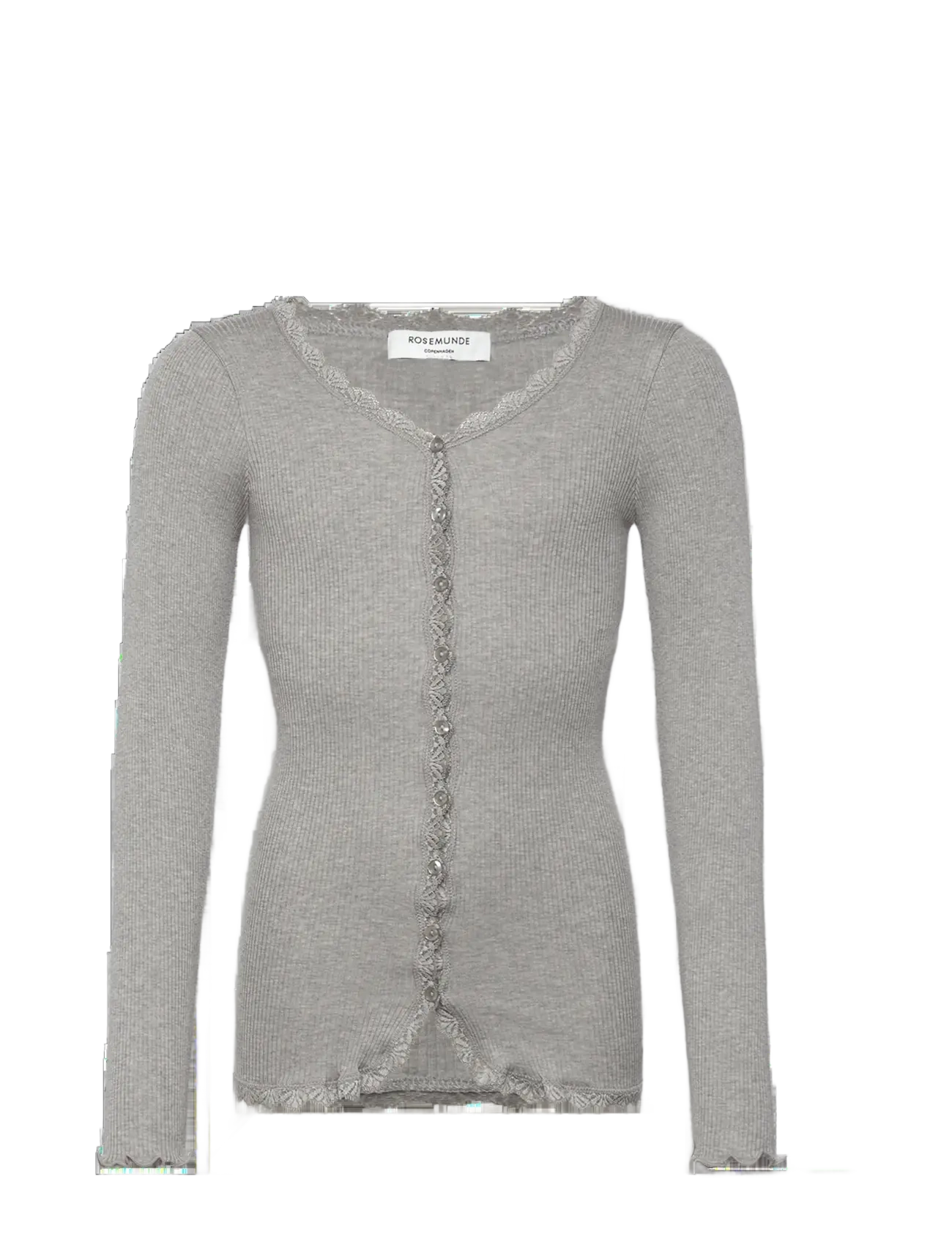 ROSEMUNDE Kinder Rkbalta Modal Ls Strickjacke Cardigan Grau - 140 - Kinder