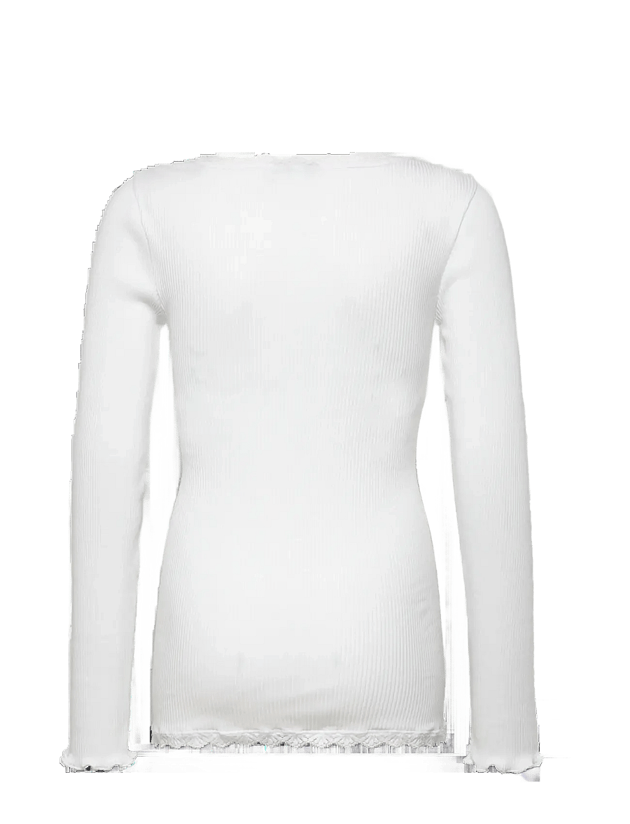 Rosemunde Kids - RKBalta Modal LS Lace Cardigan - cardigans - new white - 2