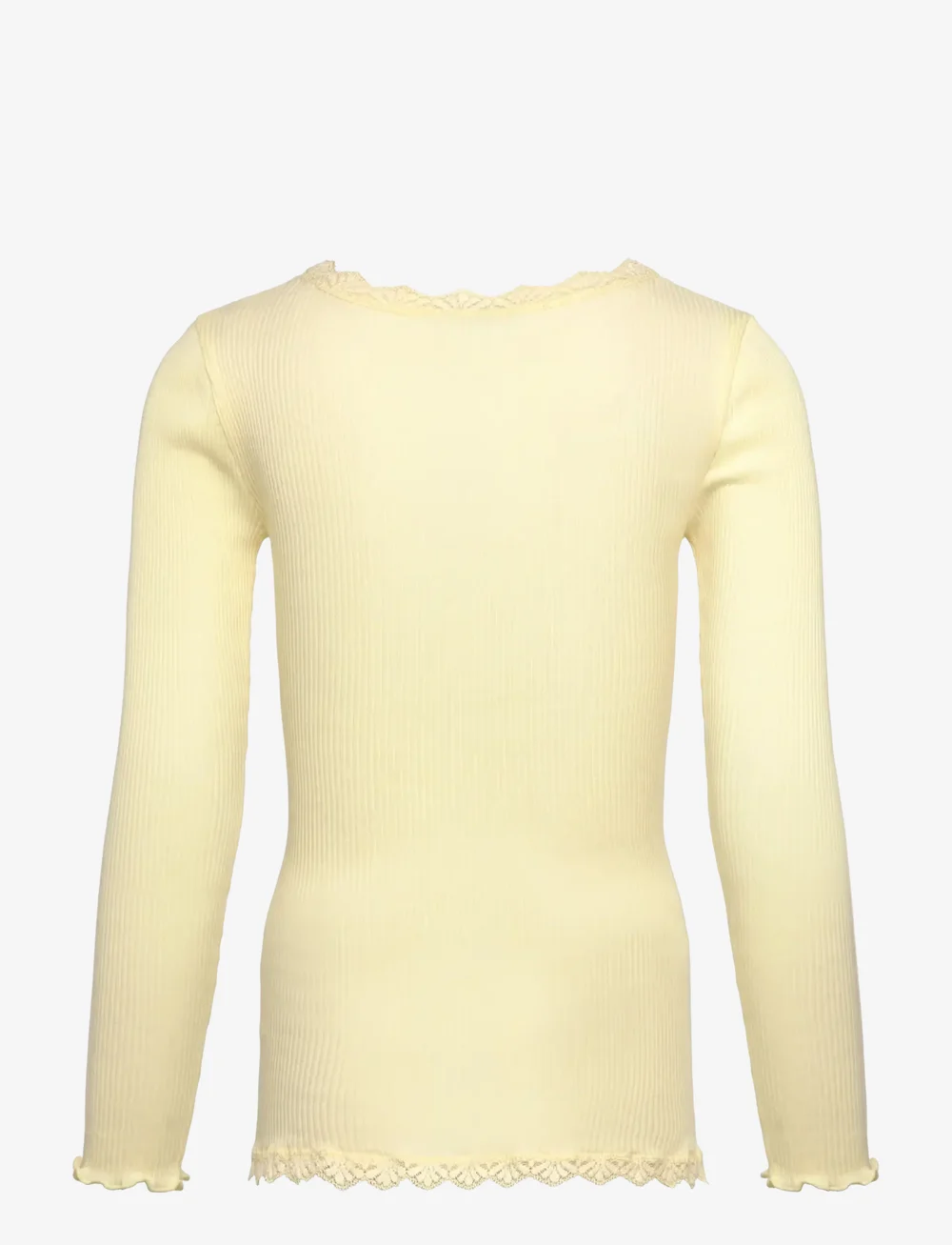 Rosemunde Kids - RKBalta Modal LS Lace Cardigan - kardigany - pastel yellow - 1