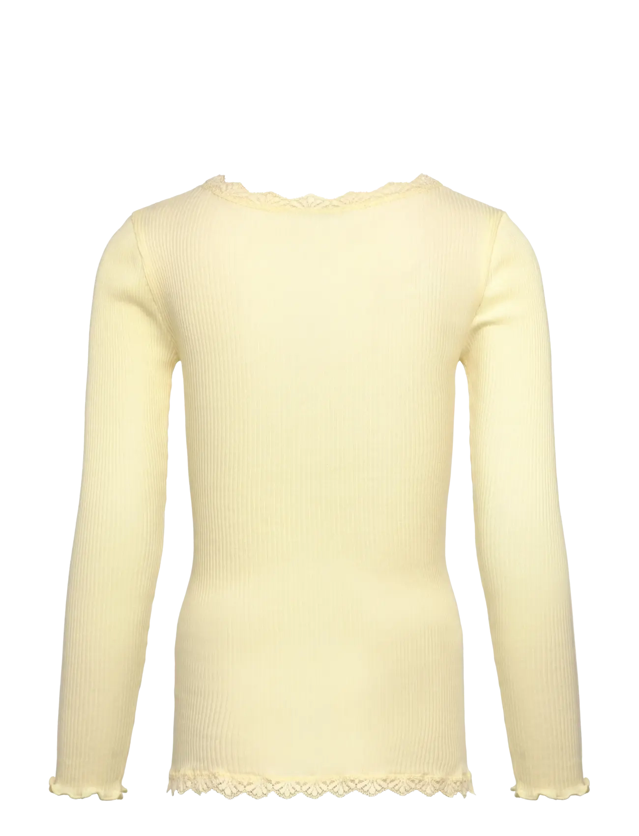 Rosemunde Kids - RKBalta Modal LS Lace Cardigan - cardigans - pastel yellow - 1