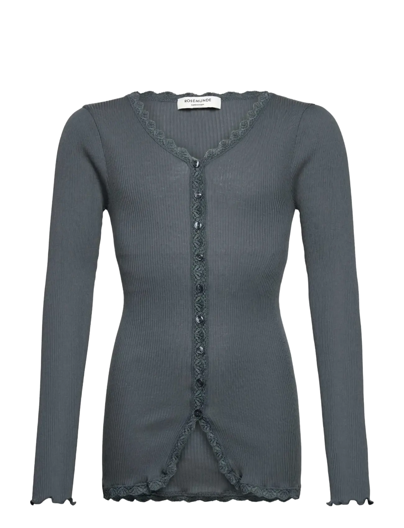 ROSEMUNDE Kinder Rkbalta Modal Ls Strickjacke Cardigan Grau - 140 - Kinder