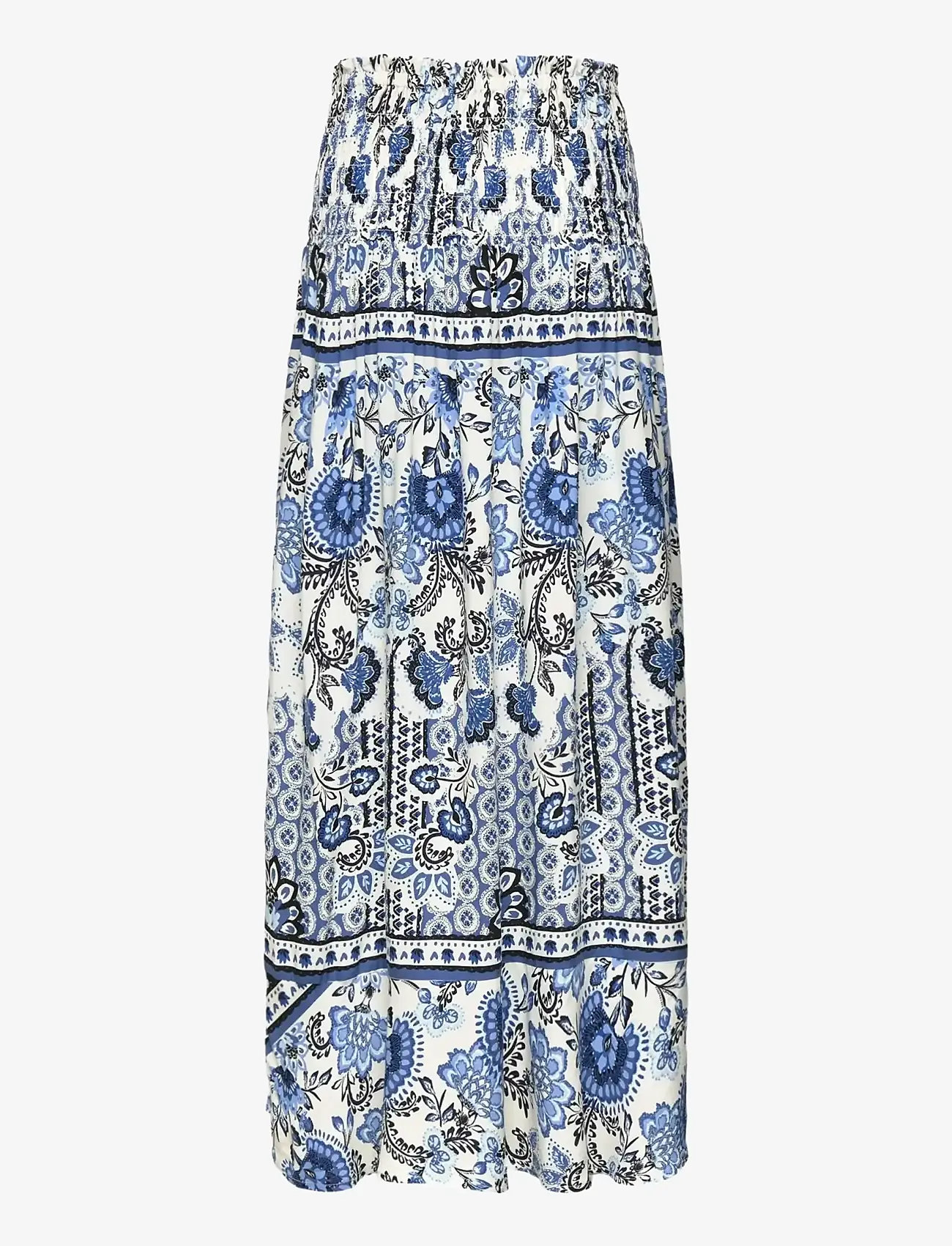 Rosemunde Kids - RKElif Long Smock Skirt - maksiseelikud - blue boho print - 1