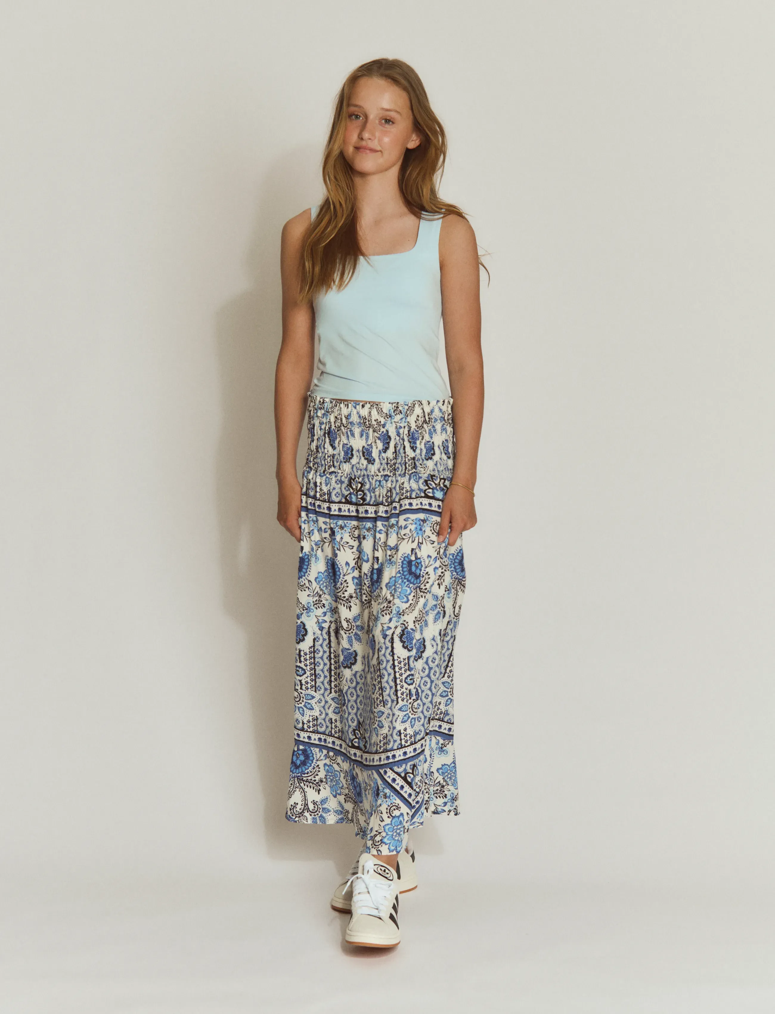 Rosemunde Kids RKElif Long Skirt - Skirts - BLUE BOHO PRINT / blue