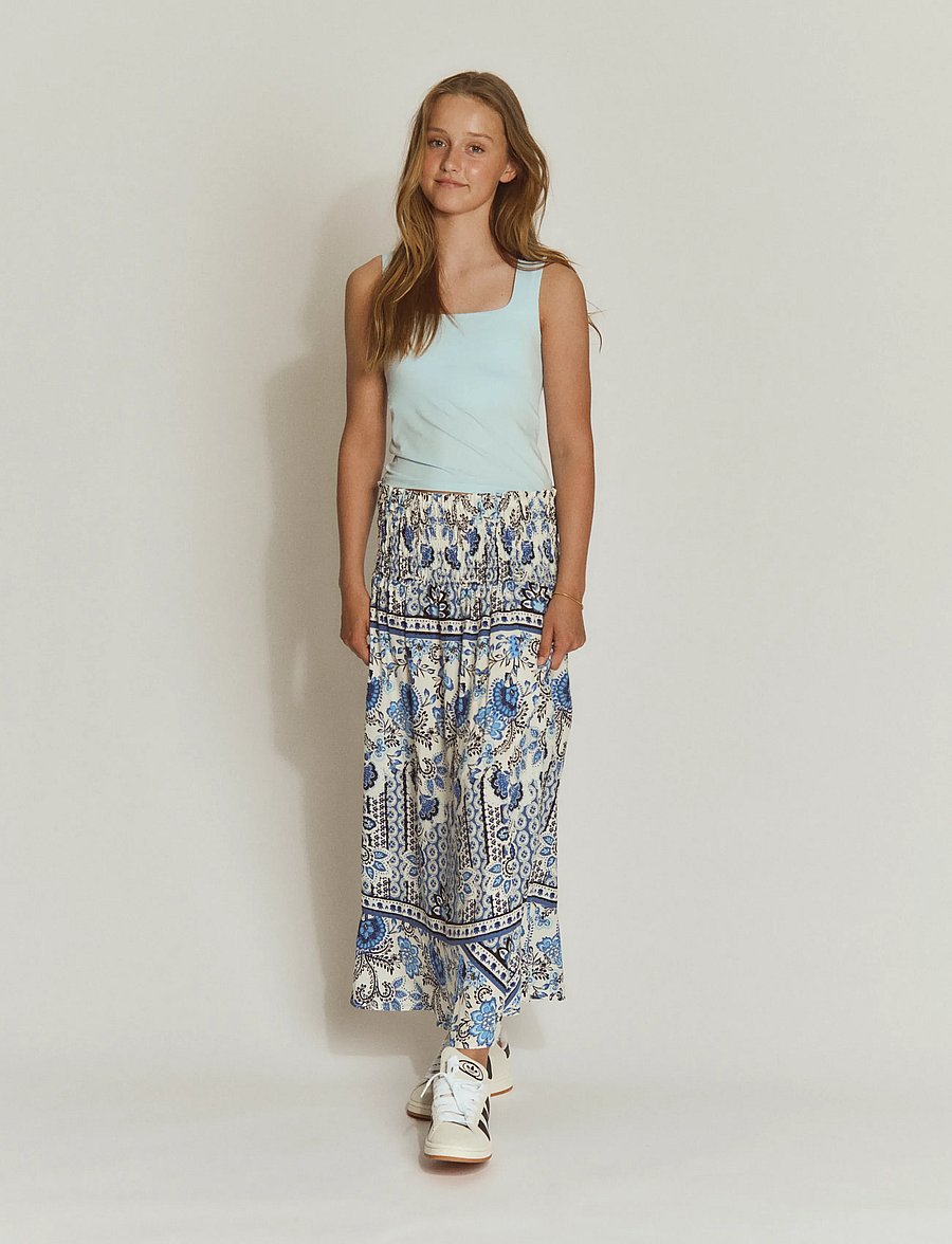 Rosemunde Kids - RKElif Long Skirt - maxi skirt - blue boho print - 0