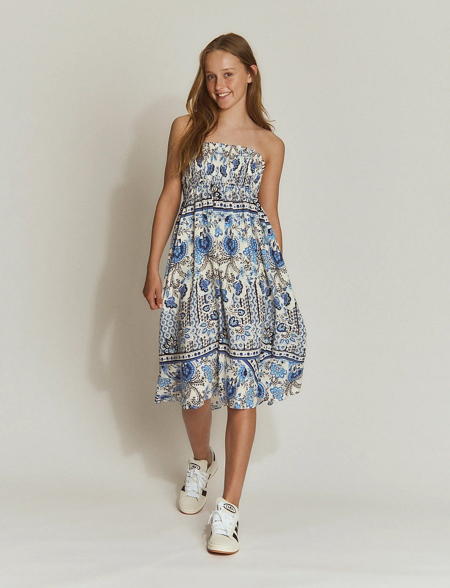 Rosemunde Kids - RKElif Long Skirt - maxi skirt - blue boho print - 4