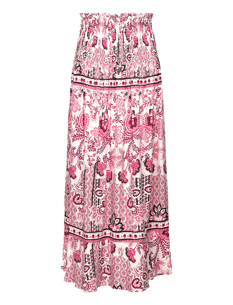 Rosemunde Kids - RKElif Long Skirt - maxi skirt - pink boho print - 0