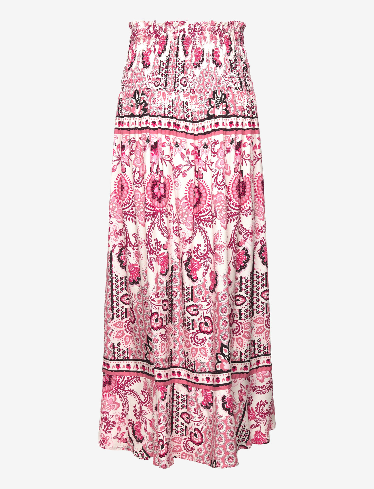 Rosemunde Kids - RKElif Long Smock Skirt - maksiseelikud - pink boho print - 1