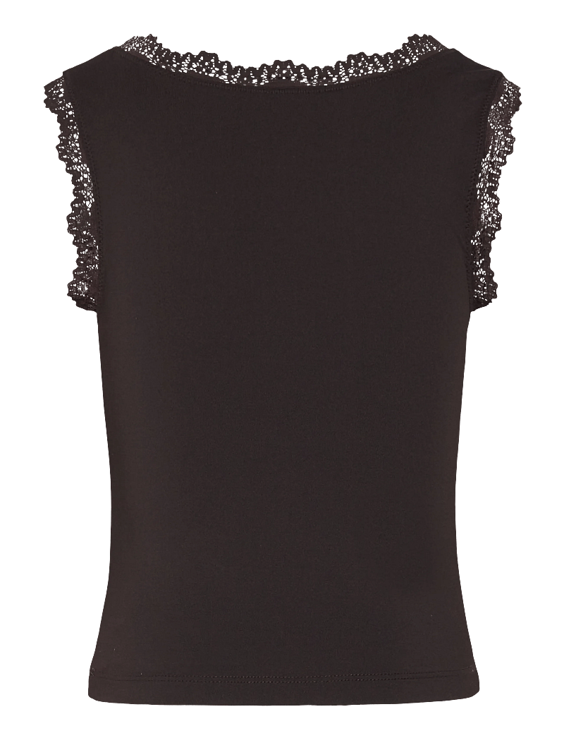 Rosemunde Kids - RKBillie SL Square Lace Top - Ærmeløs undertrøje - ganache - 1