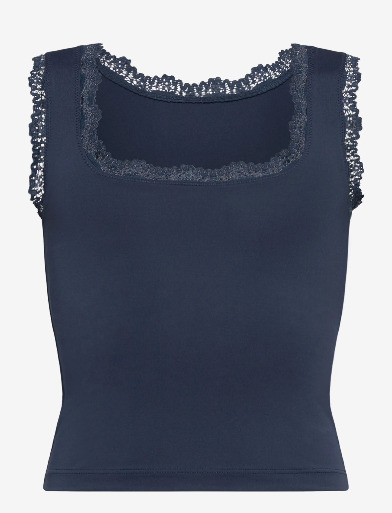 Rosemunde Kids - RKBillie SL Square Lace Top - linnen - insignia blue - 1