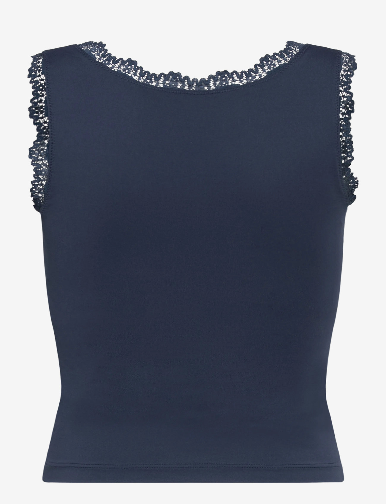 Rosemunde Kids - RKBillie SL Square Lace Top - linnen - insignia blue - 2