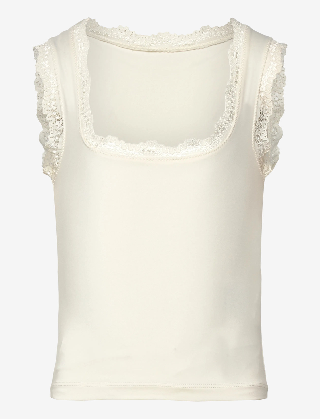 Rosemunde Kids - RKBillie SL Square Lace Top - Ærmeløs undertrøje - ivory - 0
