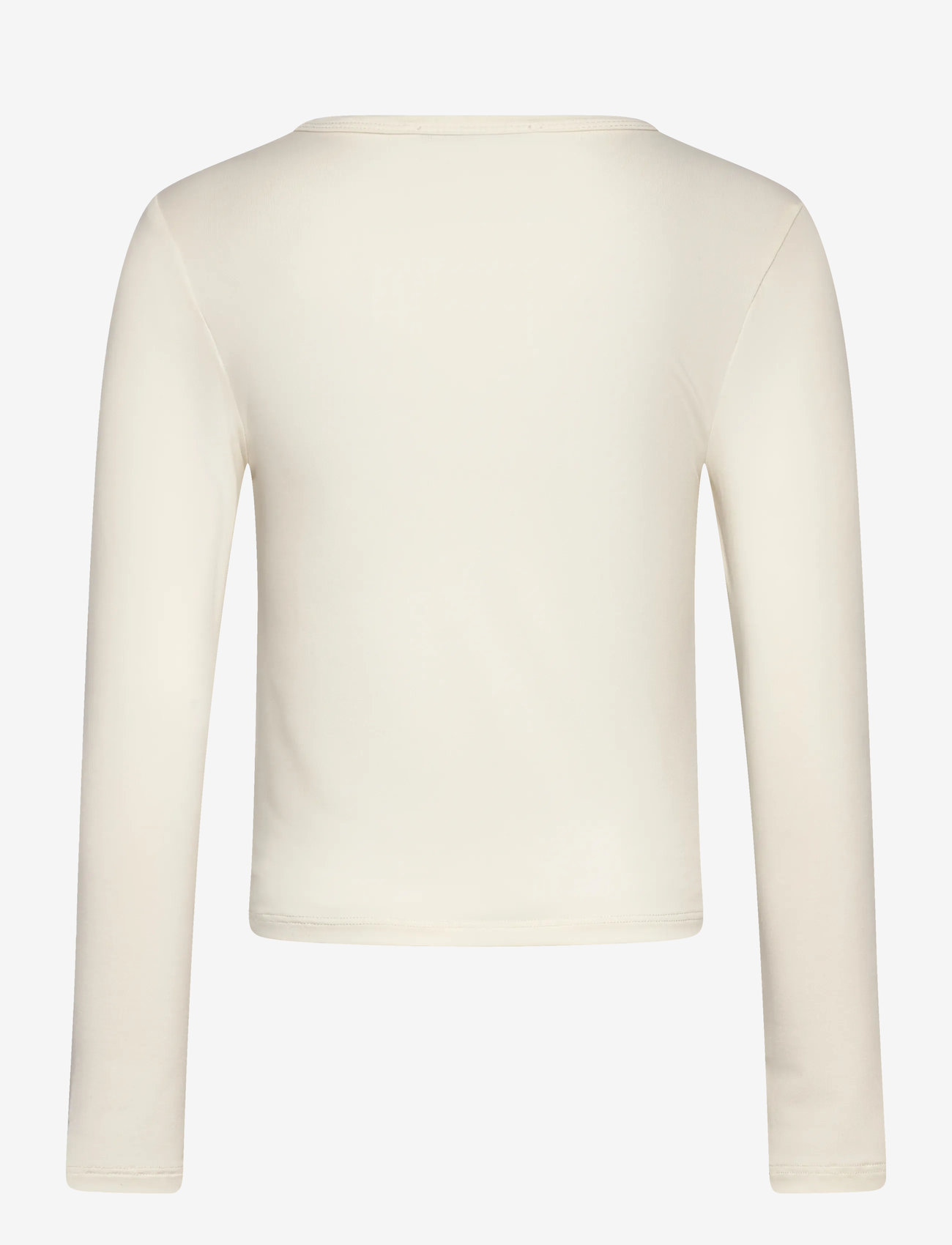 Rosemunde Kids - RKBillie LS Short Wrinkle T-shirt - långärmade t-shirts - ivory - 1