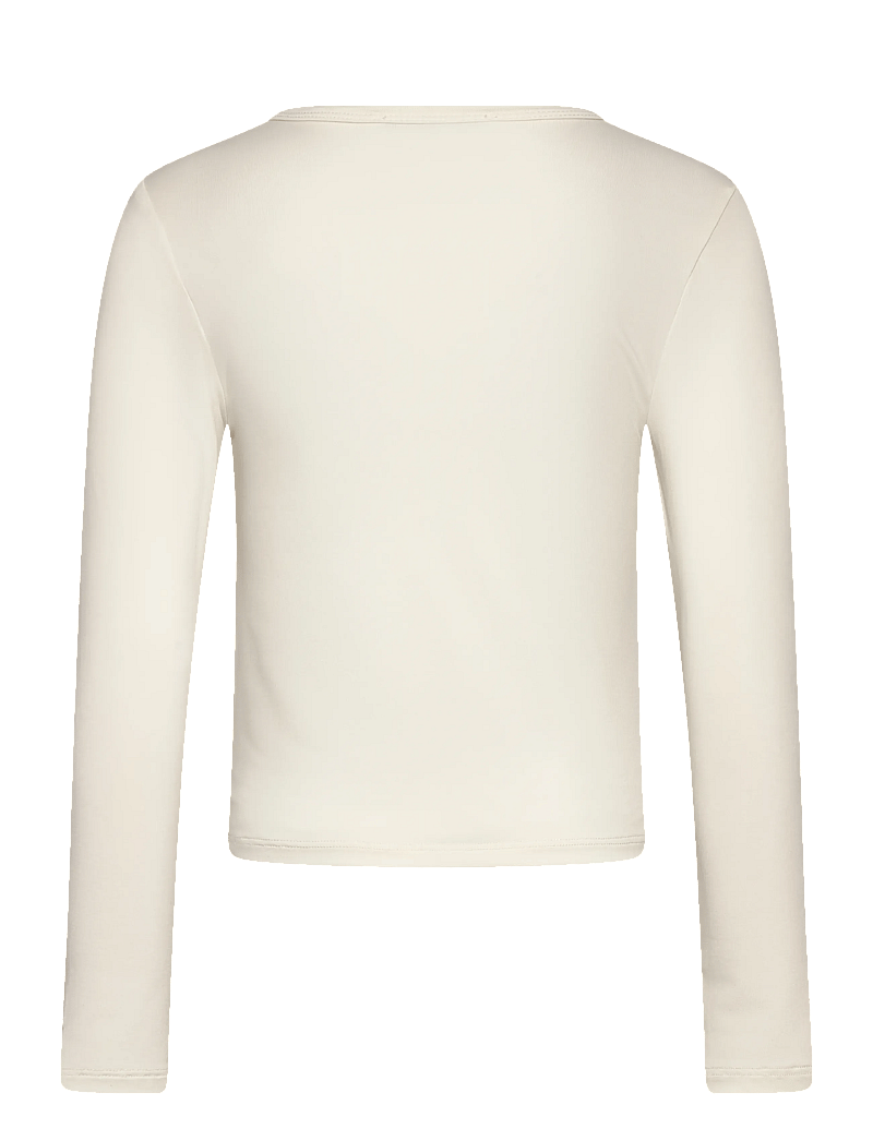 Rosemunde Kids - RKBillie LS Short Wrinkle T-shirt - långärmade t-shirts - ivory - 1