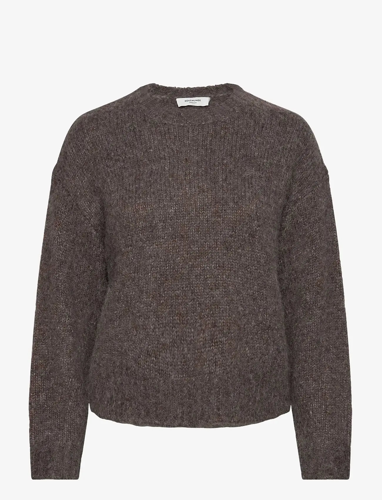 Rosemunde Kids - RKTulip Wool Blend  LS Short O-neck - jumpers - brown grey mel - 1