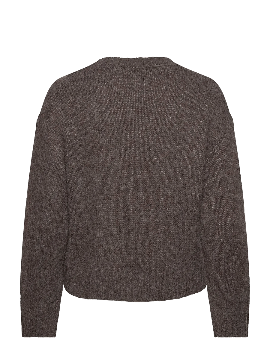 Rosemunde Kids - RKTulip Wool Blend LS Short O-neck - swetry - brown grey mel - 2