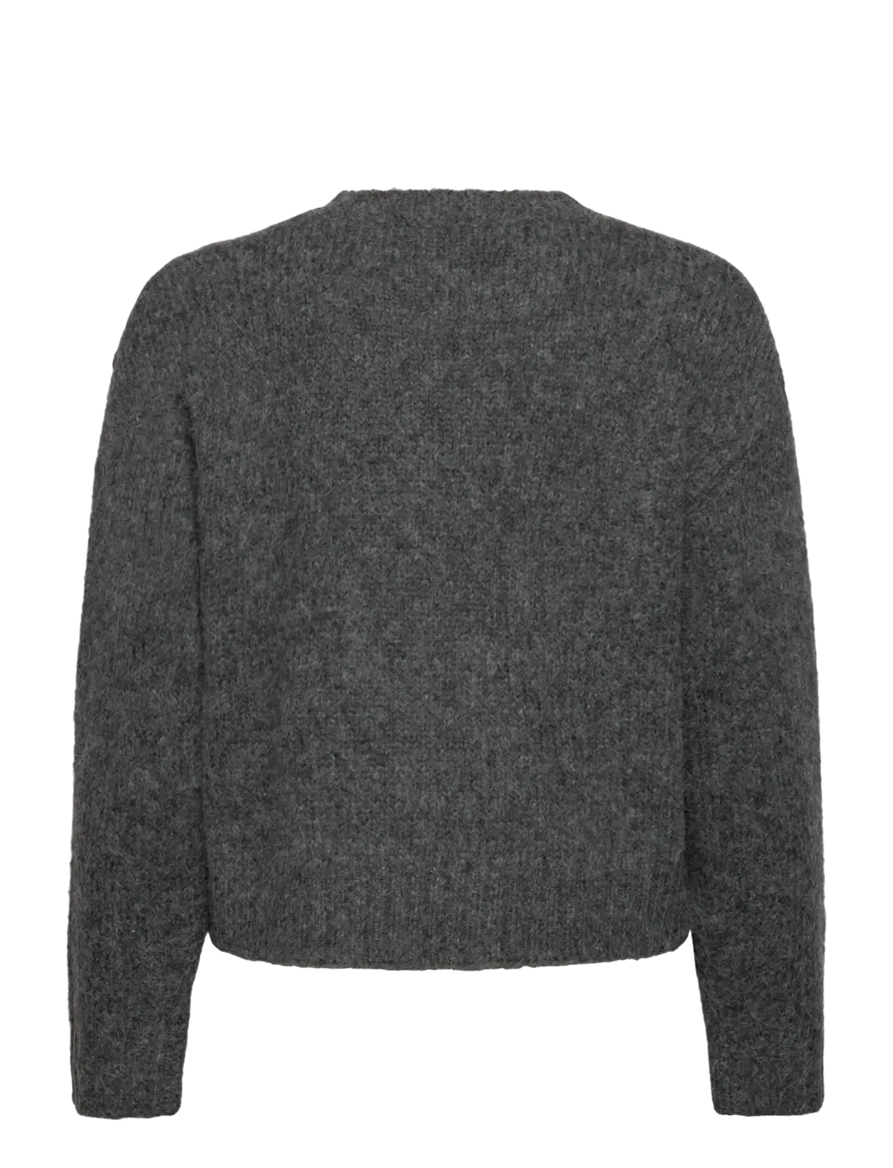 Rosemunde Kids - RKTulip Wool Blend  LS Short O-neck - trøjer - medium grey melange - 1