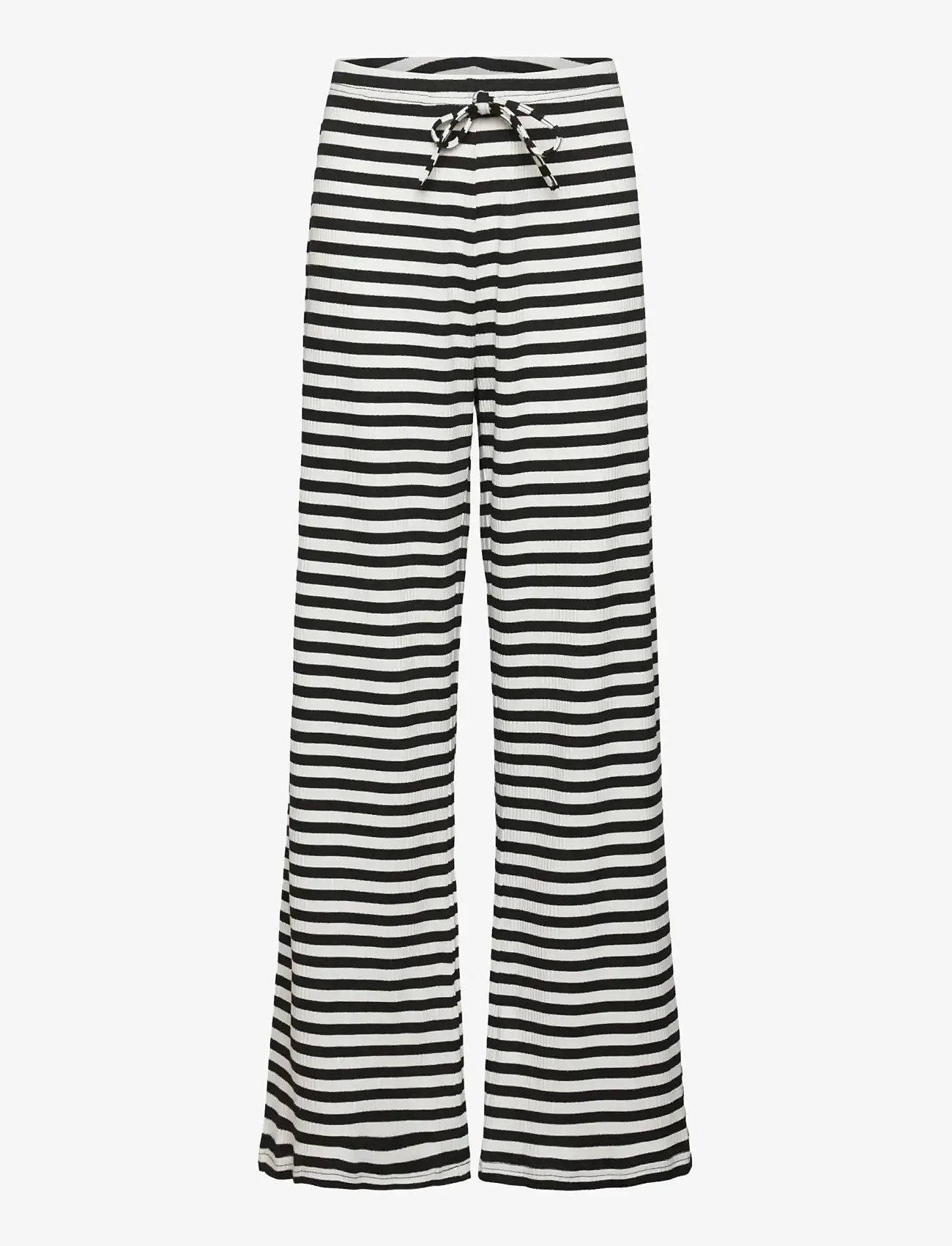 Rosemunde Kids - RKIvanna MW Long Trousers - osta vanuse järgi - black white stripe - 1