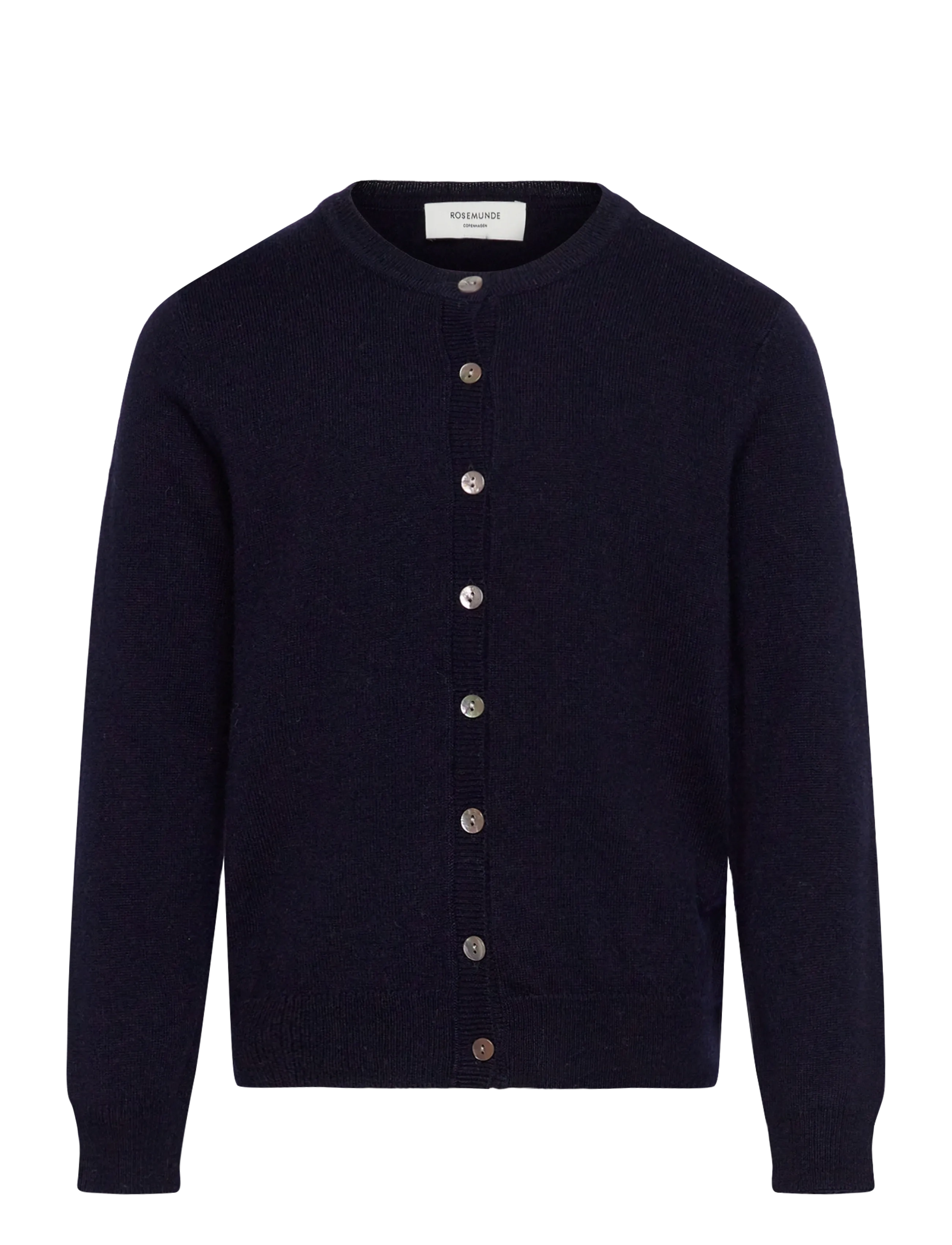 Rosemunde Kids Rksofia Wool Ls Short Cardigan, 140, Navy, Strik > Cardigans, Børn