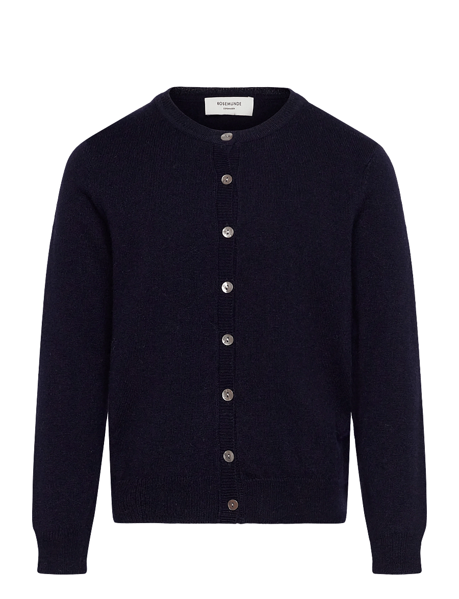 Rosemunde Kids - RKSofia Wool LS Short Cardigan - koftor - navy - 0