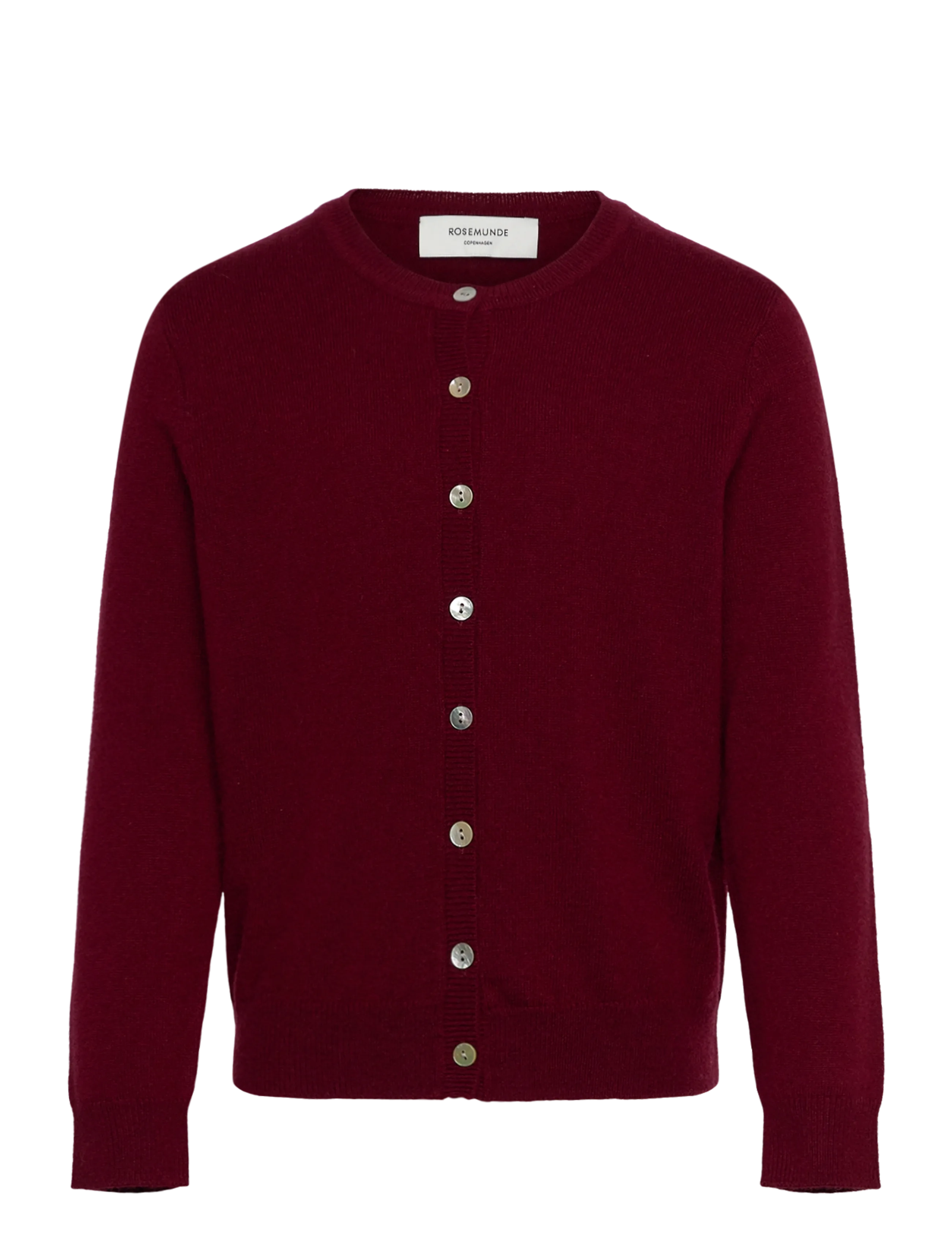 RKSofia Wool LS Short Cardigan - ZINFANDEL