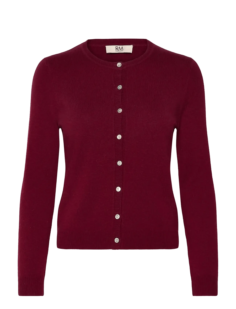 Rosemunde Kids - RKSofia Wool LS Short Cardigan - kardiganid - zinfandel - 0