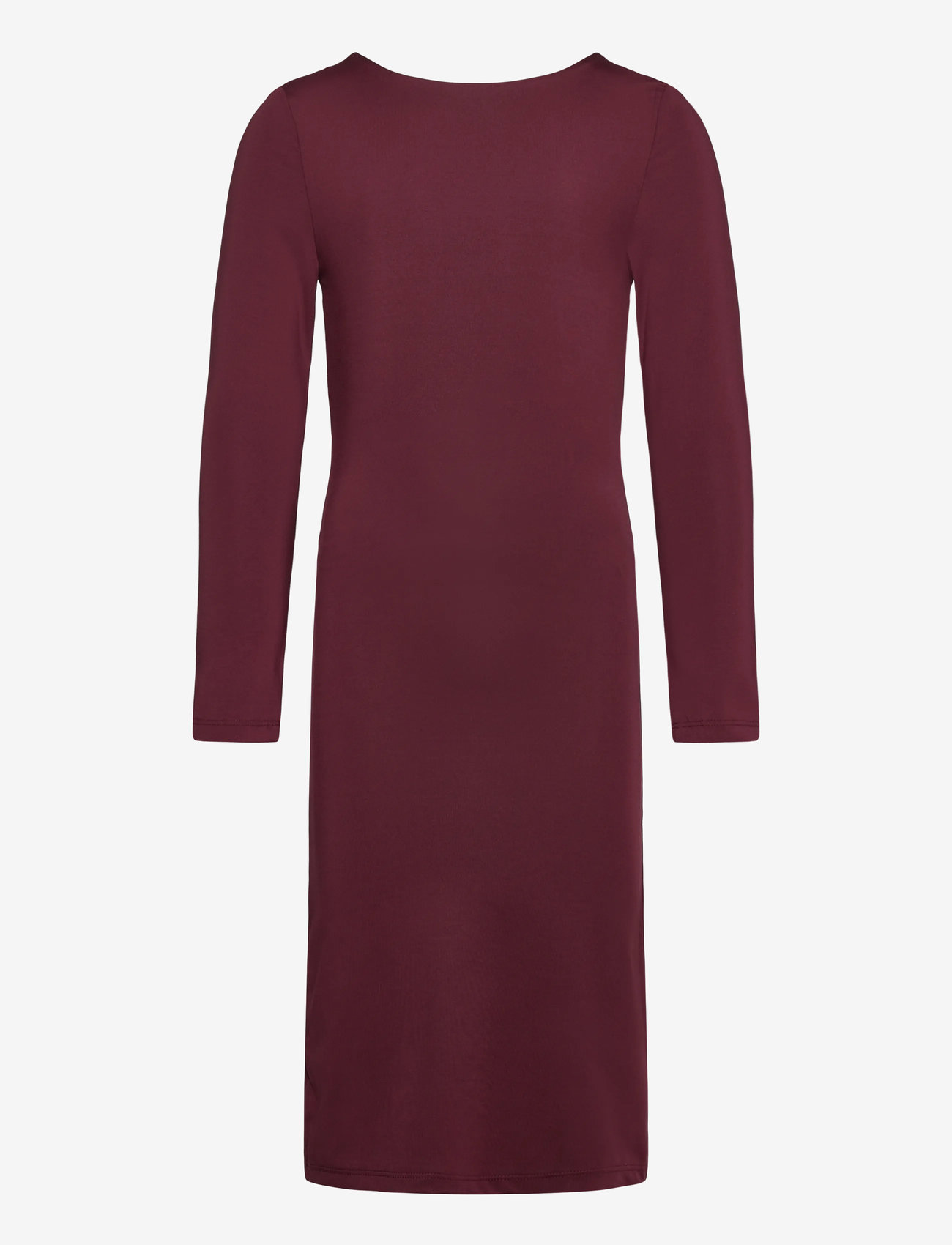 Rosemunde Kids - RKBillie LS Reversible Midi Dress - langärmelige freizeitkleider - tawny port - 0