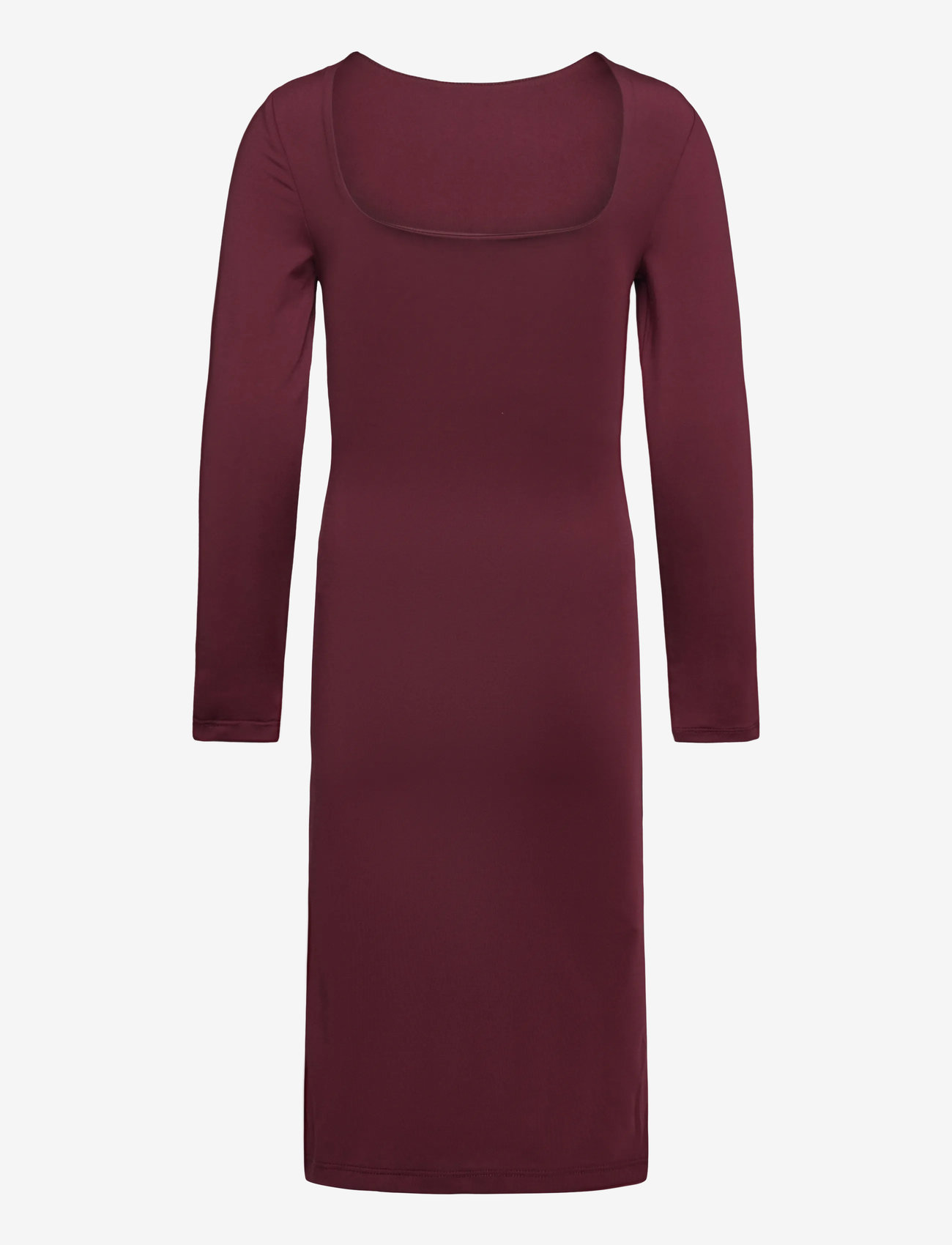 Rosemunde Kids - RKBillie LS Reversible Midi Dress - langärmelige freizeitkleider - tawny port - 1