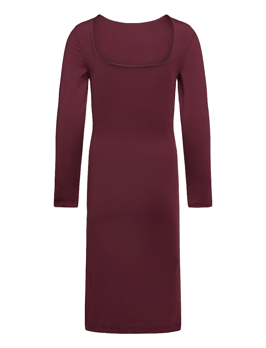 Rosemunde Kids - RKBillie LS Reversible Midi Dress - robes décontractées à manches longues - tawny port - 1