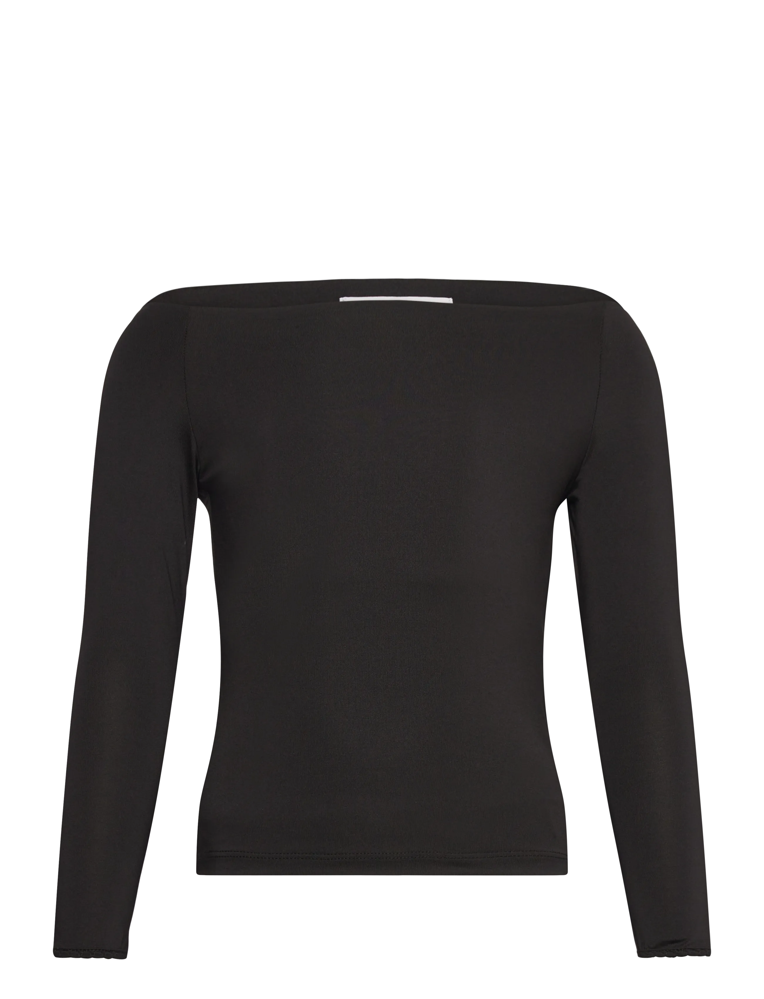 Rosemunde Kids Rkbillie Ls Off Shoulder T-Shirt, 128, T-shirts & Oberteile, Schwarz - Long-sleeved, Frauen