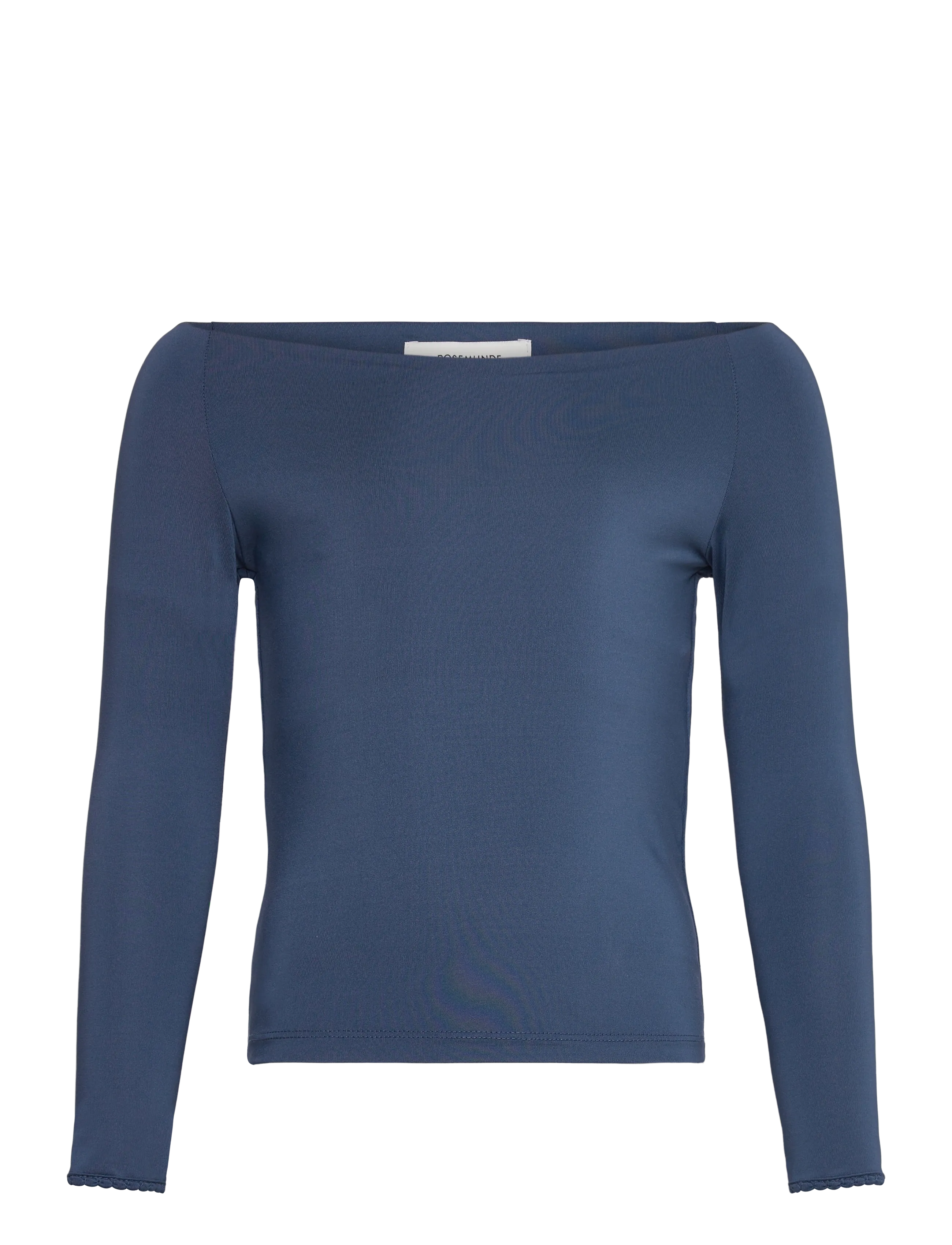 Rosemunde Kids Rkbillie Ls Off Shoulder T-Shirt, 140, T-shirts & Oberteile, Marineblau - Long-sleeved, Frauen